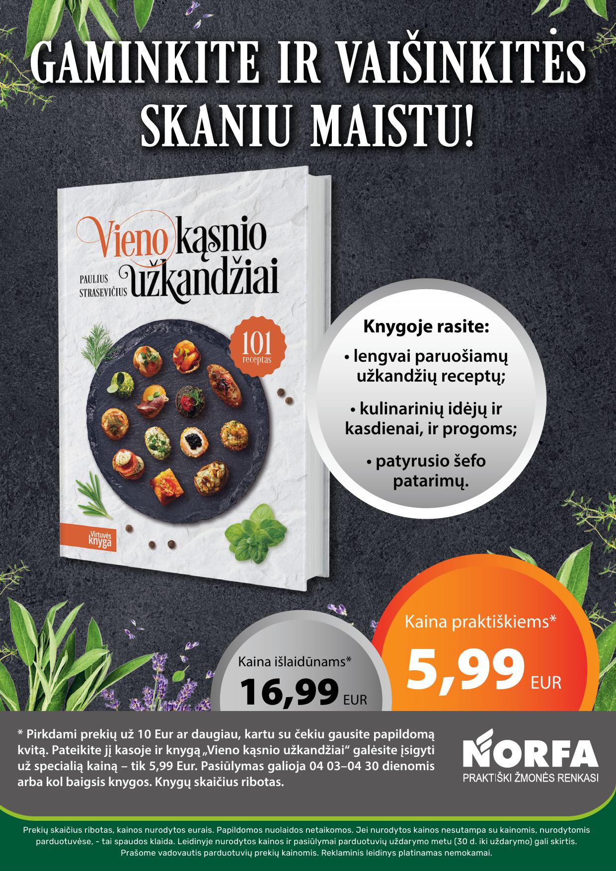 Naujausias NORFA kaininis katalogas 2025.04.03 - 2025.04.16