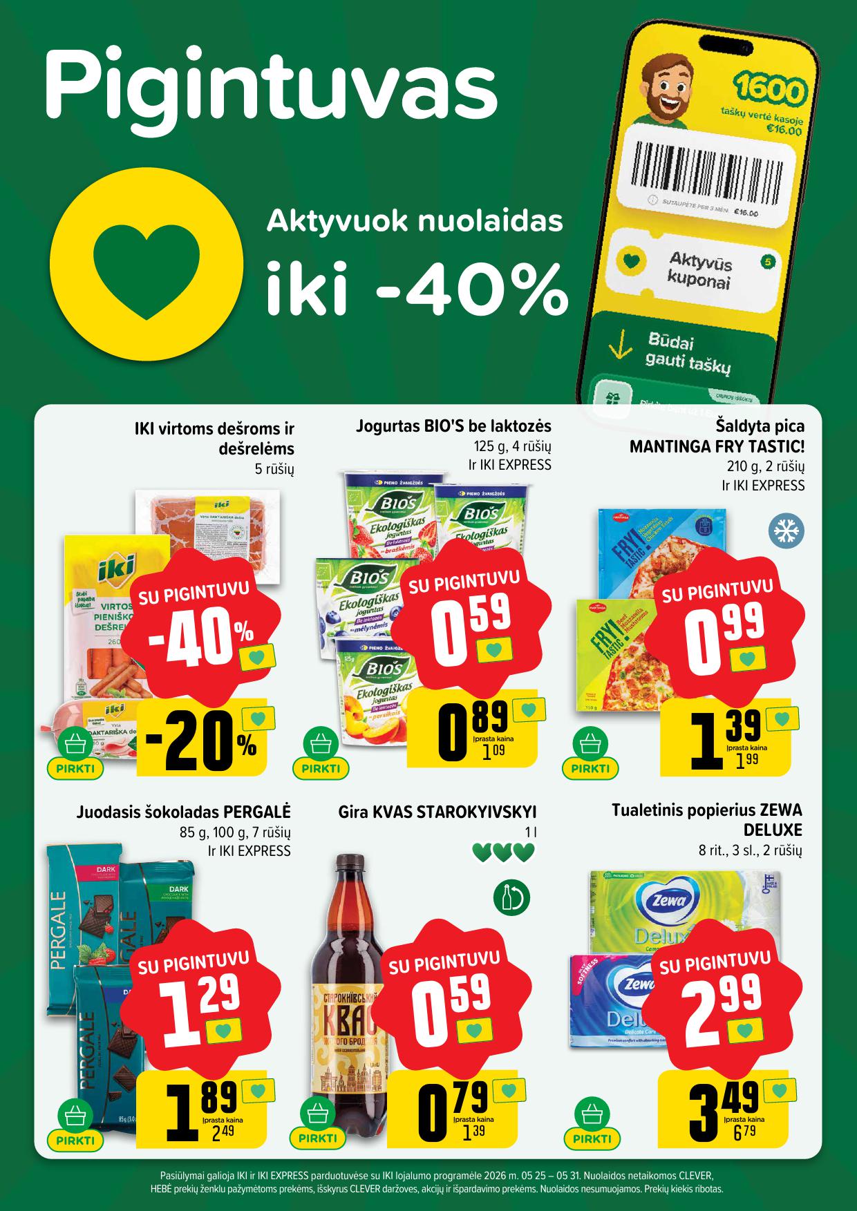 Naujausias IKI kaininis katalogas 2026.05.25 - 2026.05.31