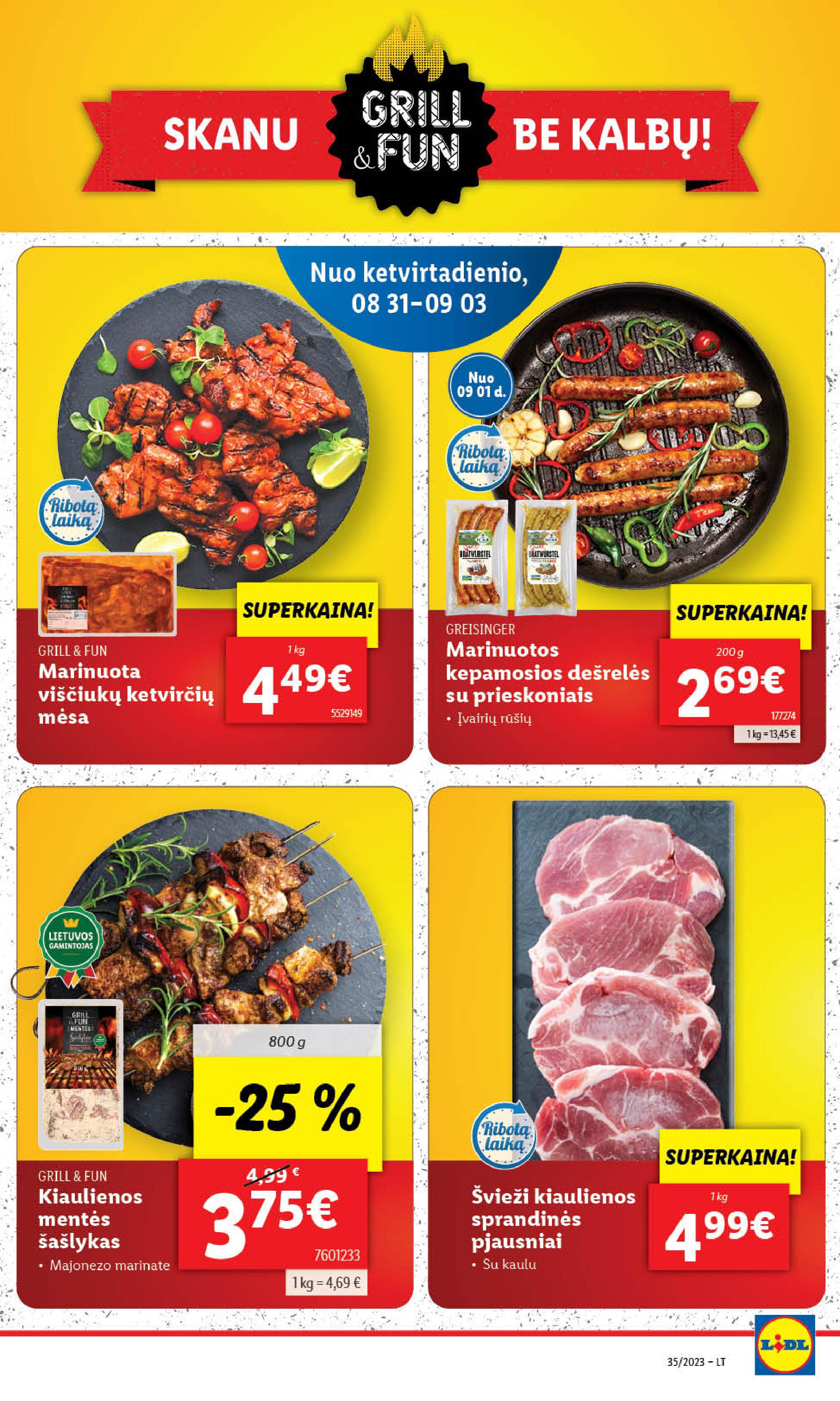 Naujausias LIDL kaininis katalogas 2023.08.28 - 2023.09.03