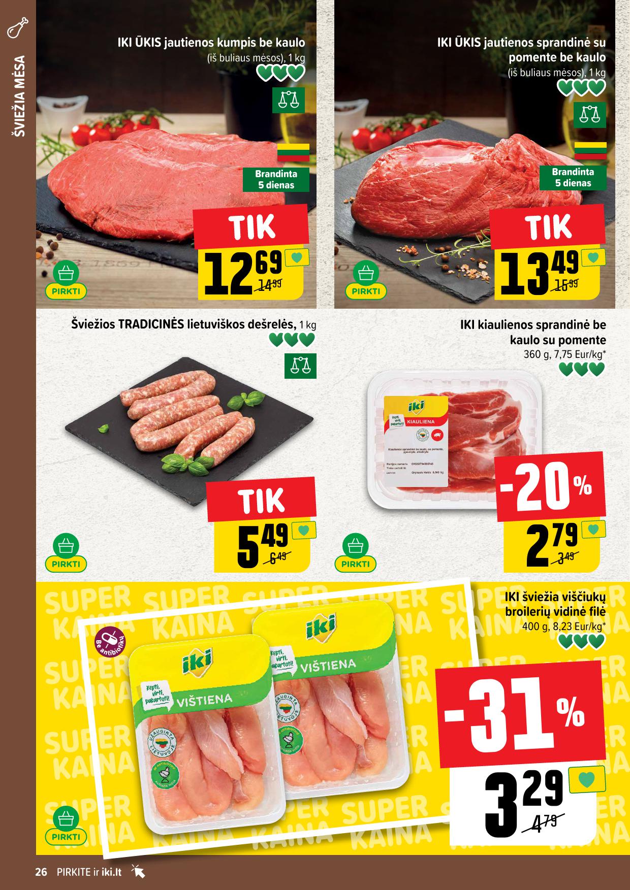 Naujausias IKI kaininis katalogas 2026.02.09 - 2026.02.15