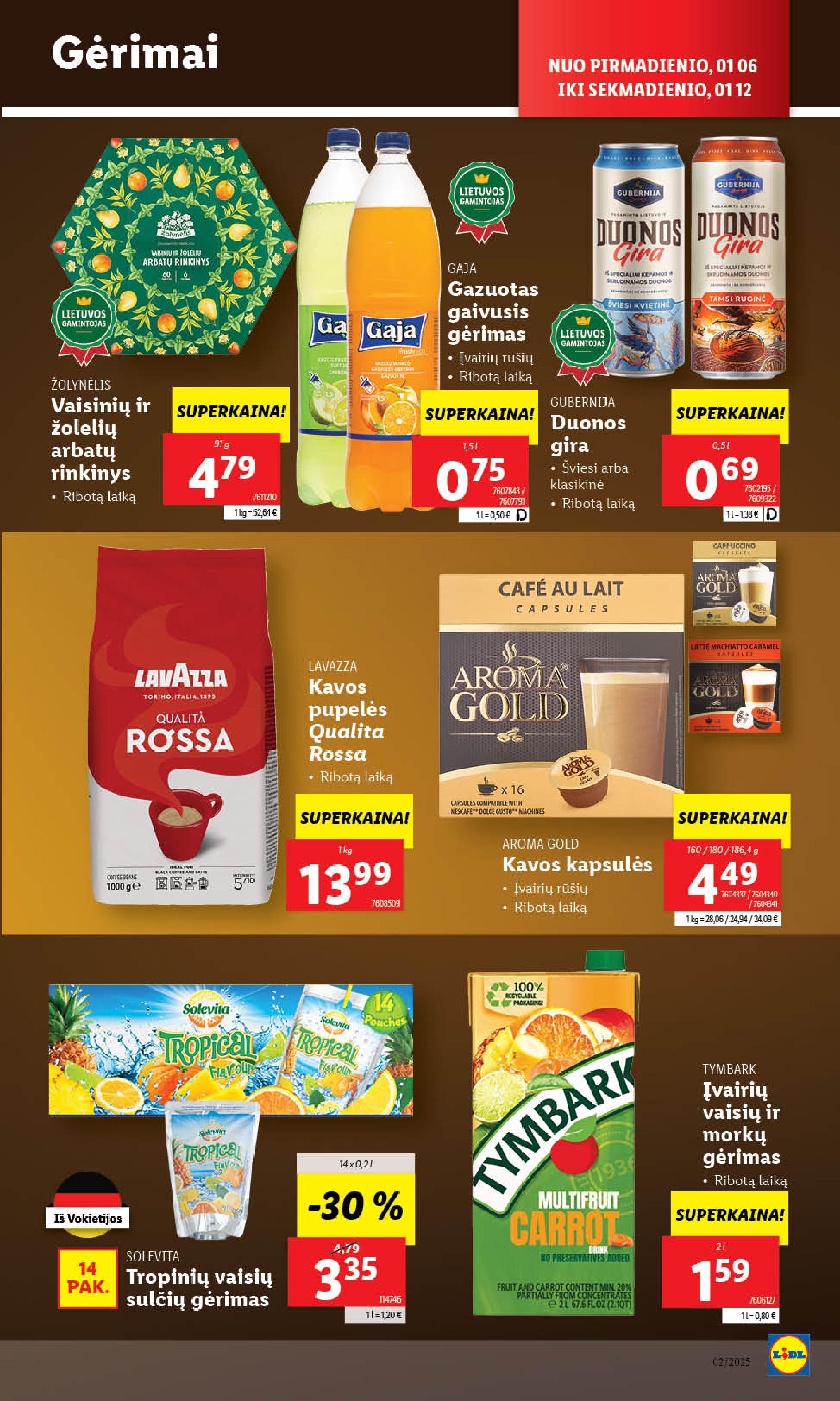 Naujausias LIDL kaininis katalogas 2025.01.06 - 2025.01.12