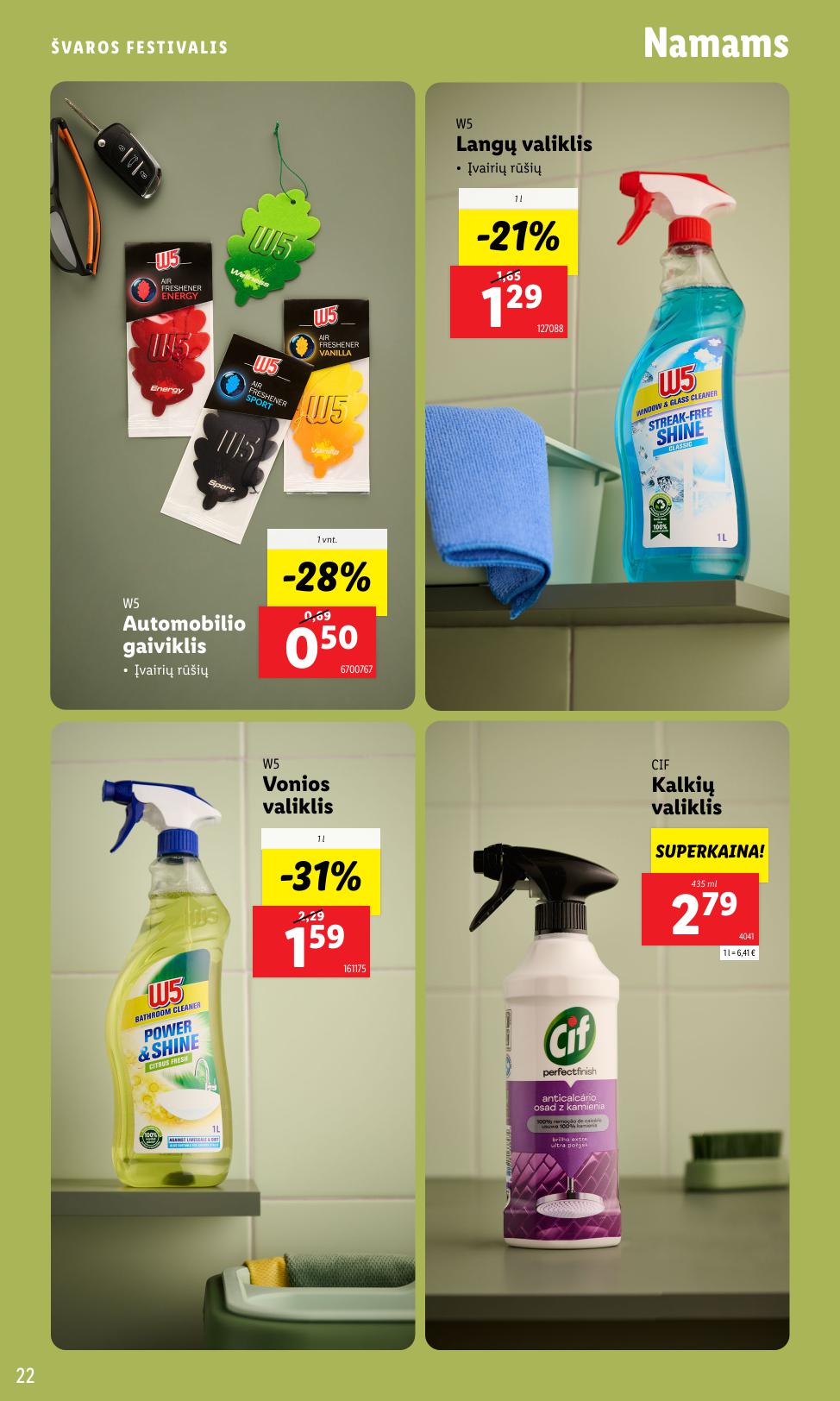 LIDL katalogas "Švaros festivalis" galioja nuo kovo 3