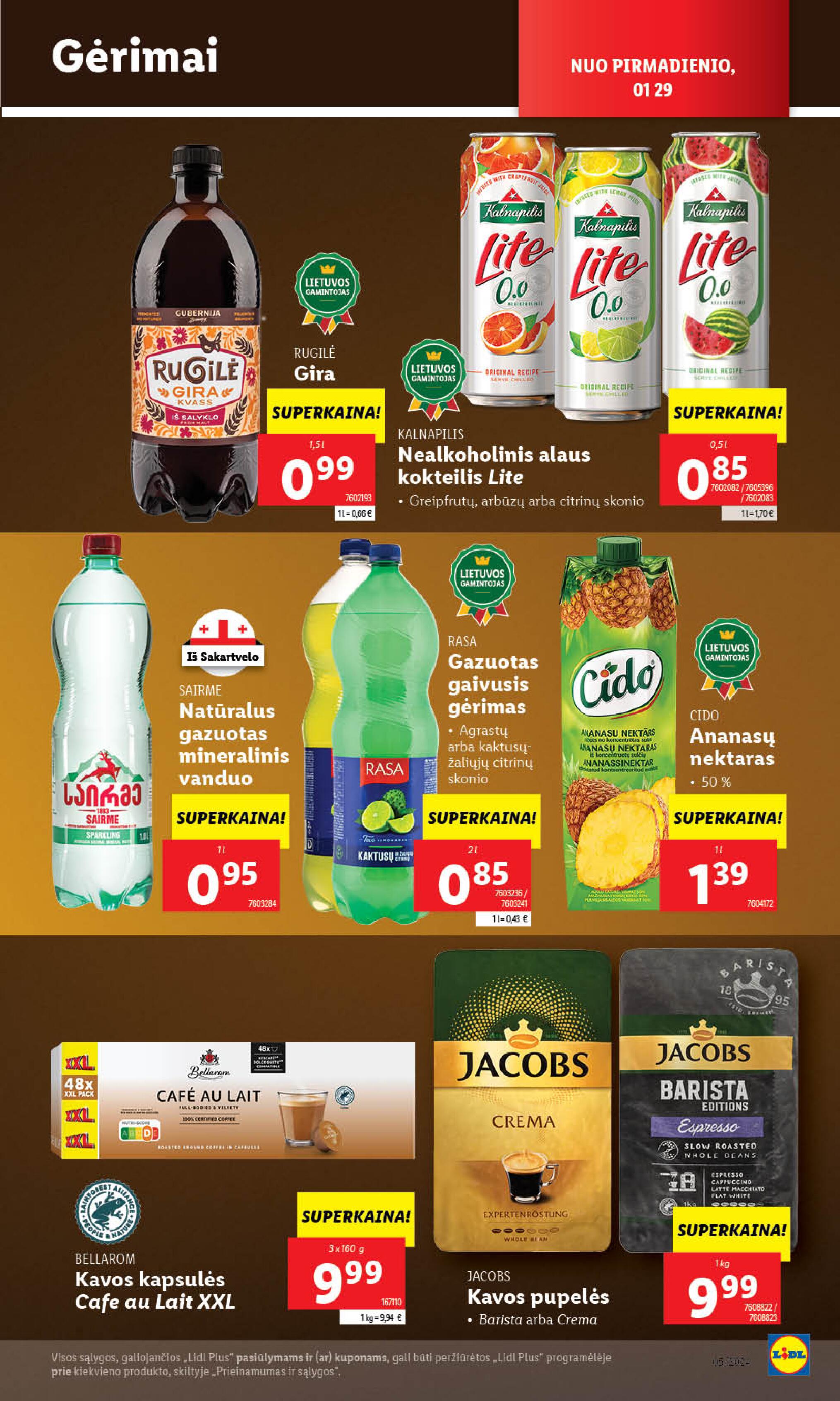 Naujausias LIDL kaininis katalogas 2024.01.29 - 2024.02.04