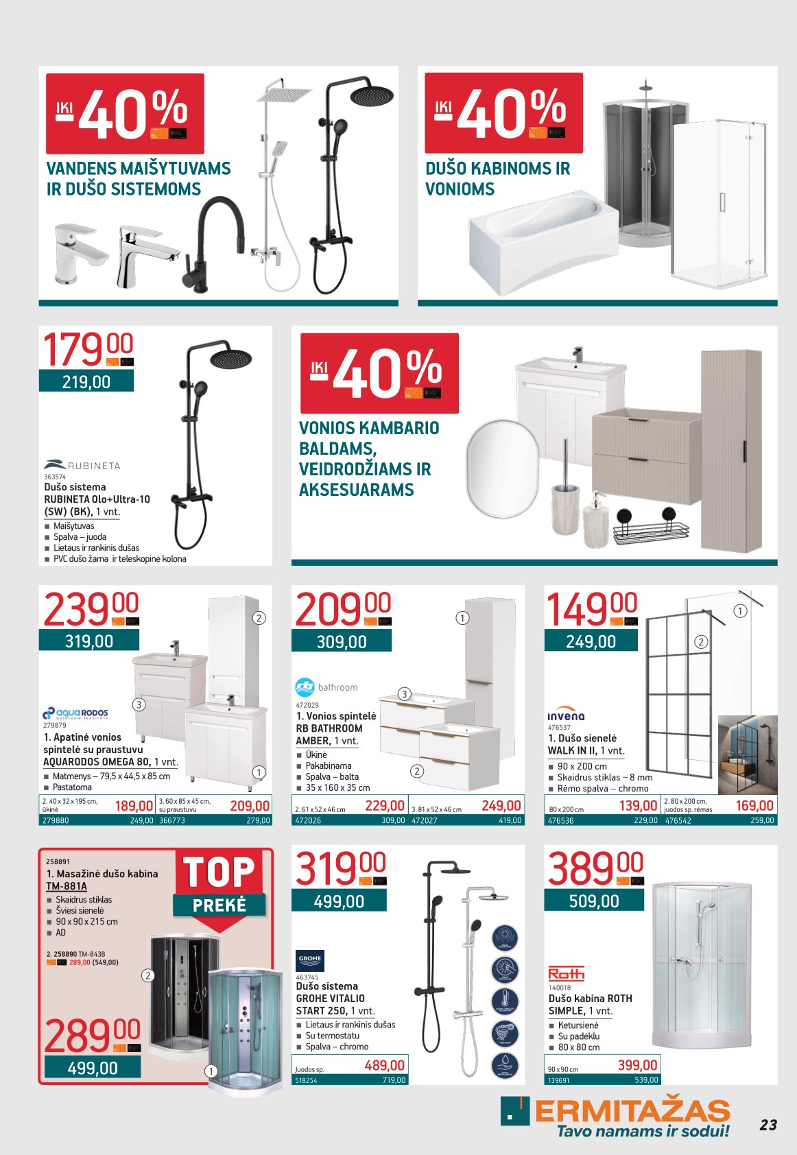 ERMITAŽAS akcijų ir nuolaidų leidinys 2026.04.01 - 2026.05.03