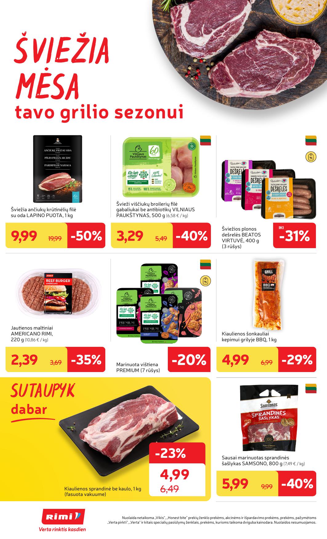 Naujausias RIMI kaininis katalogas 2025.07.15 - 2025.07.21