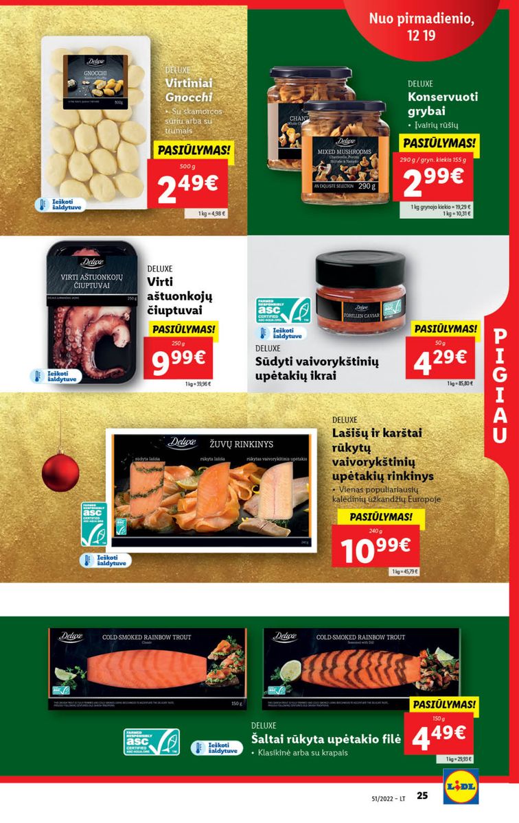 Naujausias LIDL kaininis katalogas 2022.12.19 - 2022.12.25