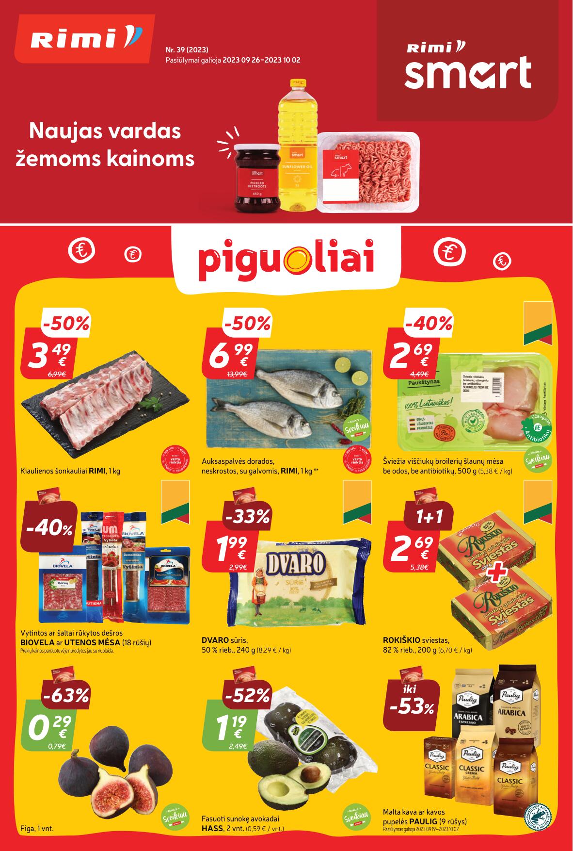 Naujausias RIMI kaininis katalogas 2023.09.26 - 2023.10.02