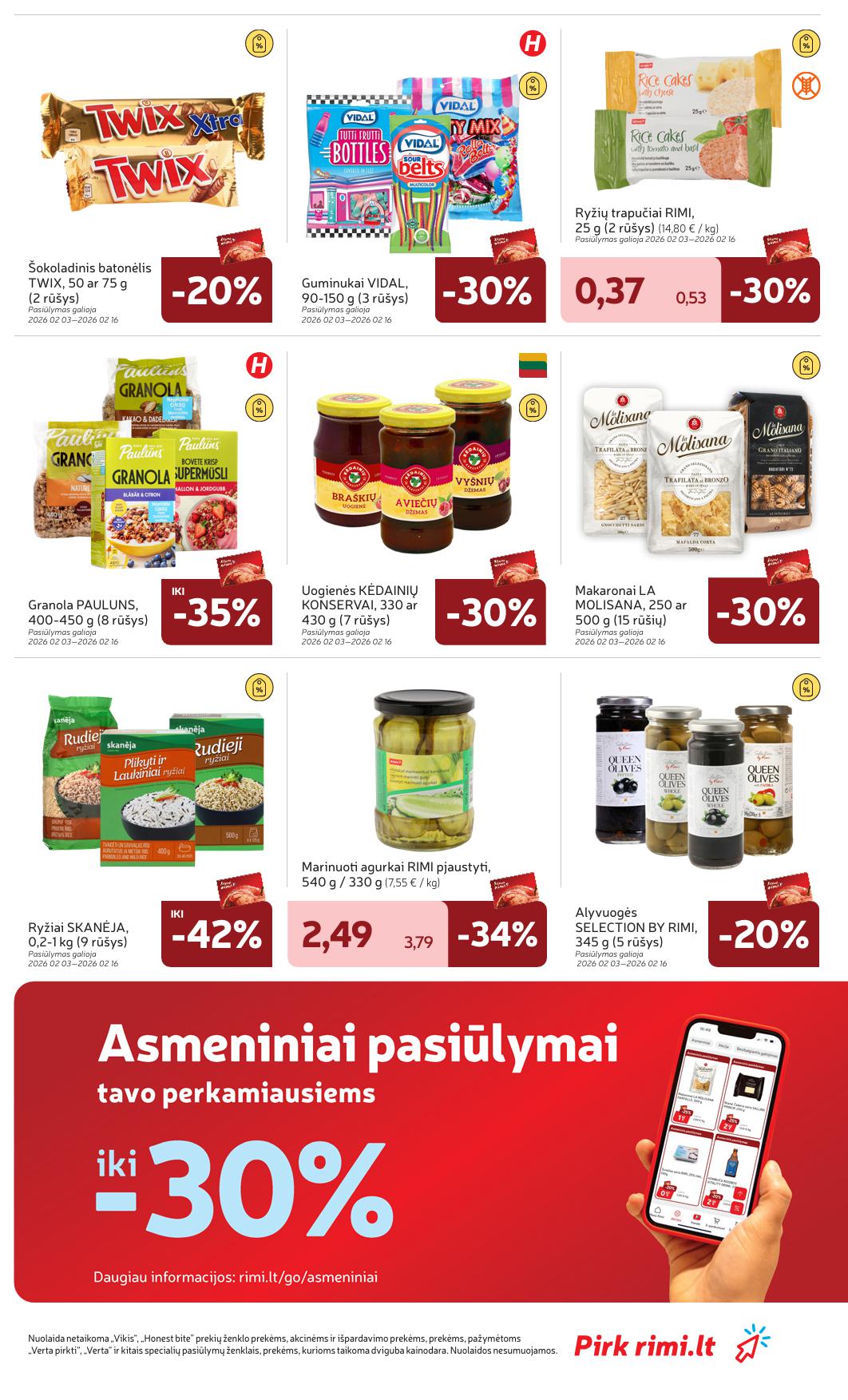 Naujausias RIMI kaininis katalogas 2026.02.10 - 2026.02.16