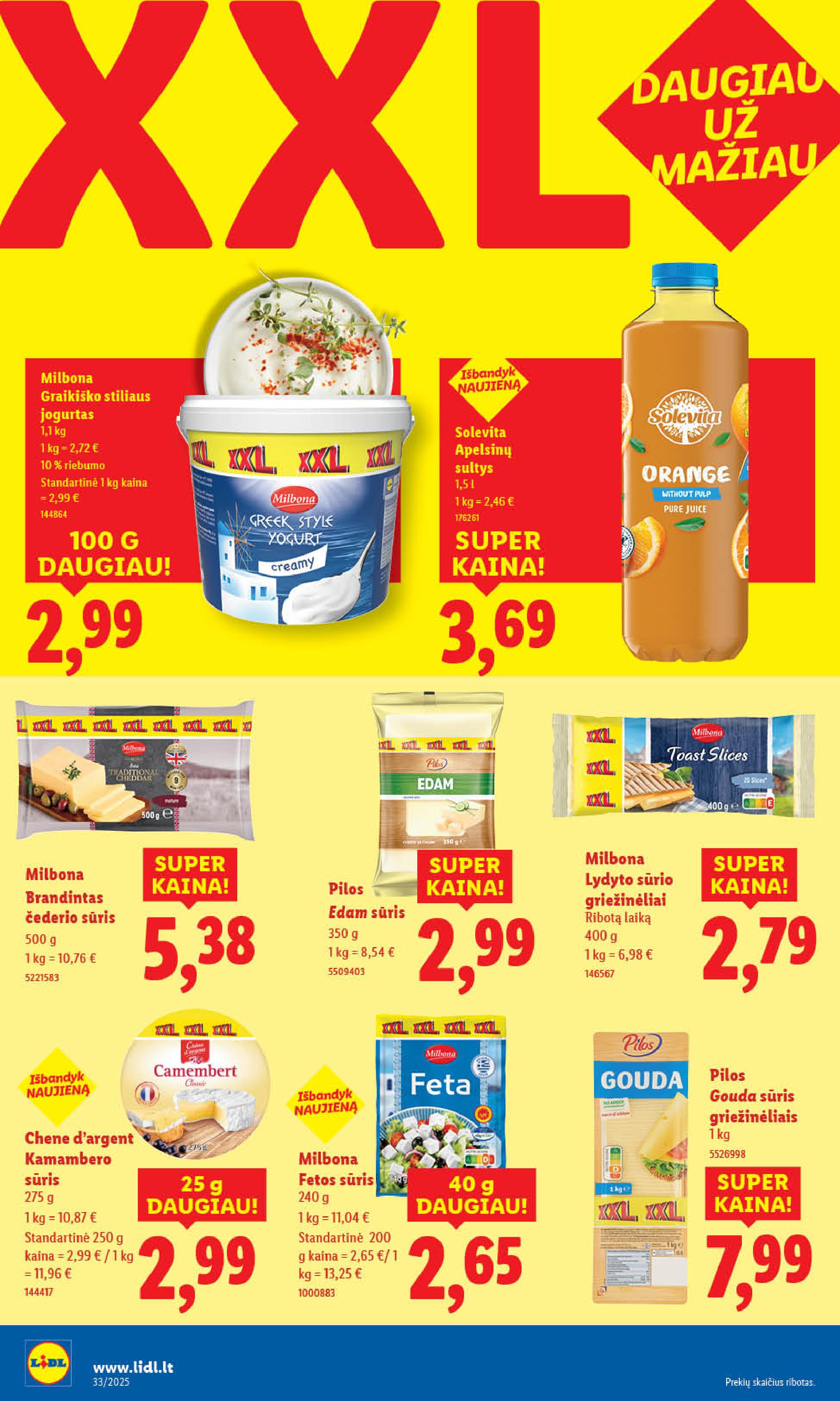 Naujausias LIDL kaininis katalogas 2025.08.11 - 2025.08.17