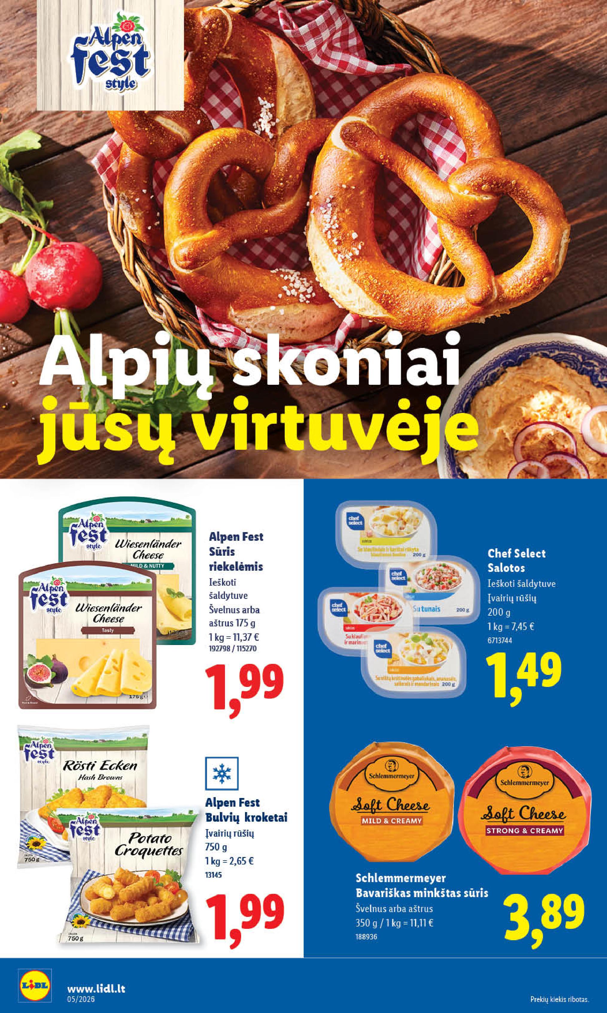Naujausias LIDL kaininis katalogas 2026.01.26 - 2026.02.01