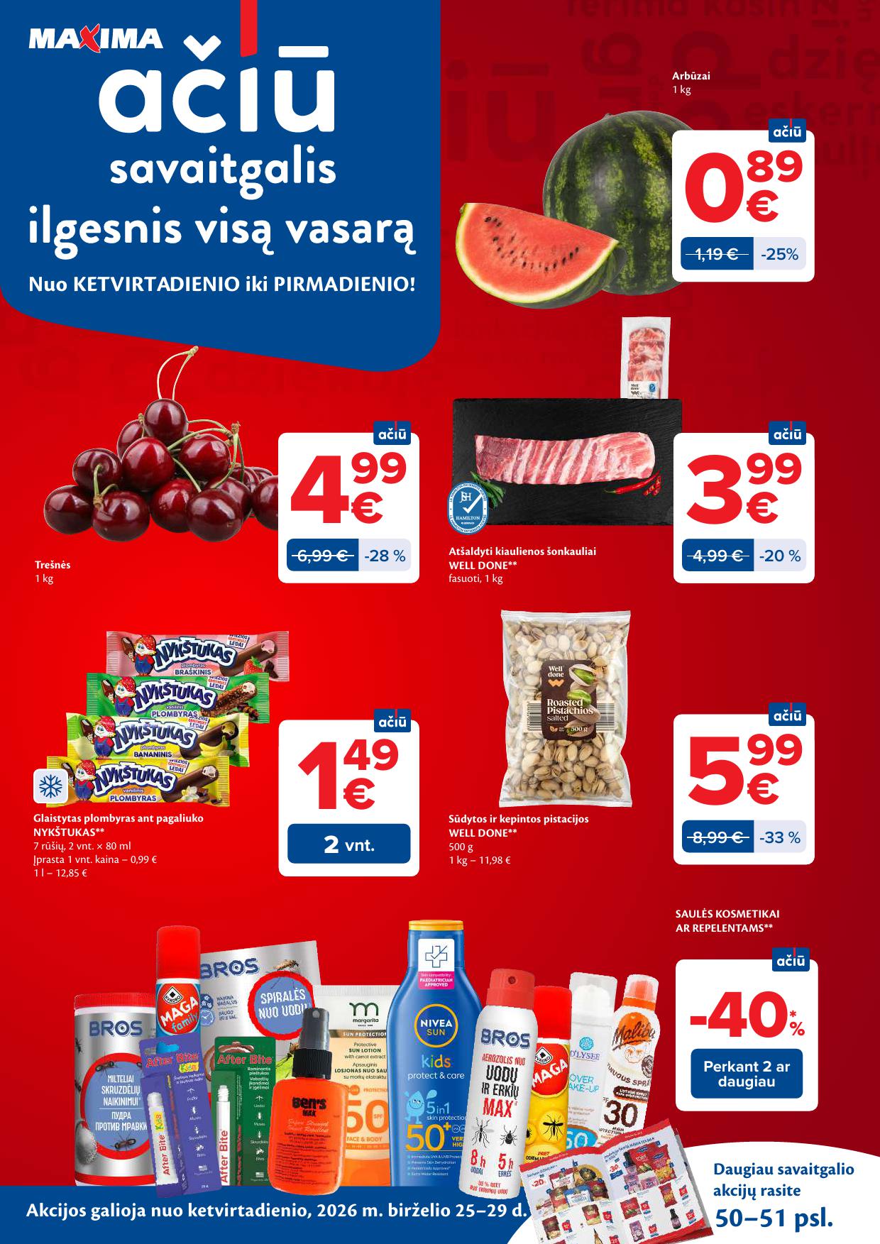Naujausias MAXIMA kaininis katalogas 2026.06.23 - 2026.06.29