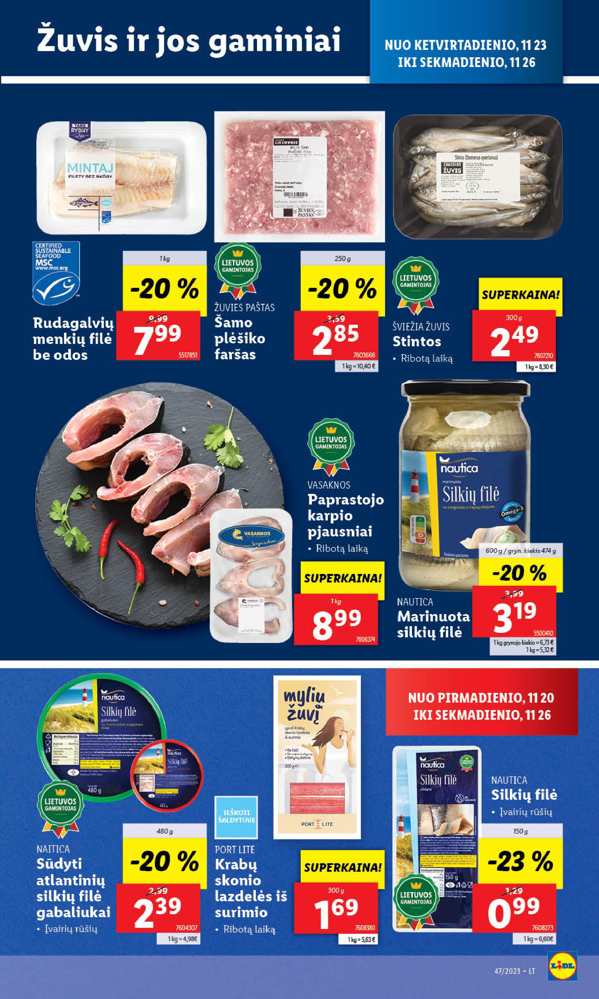 Naujausias LIDL kaininis katalogas 2023.11.20 - 2023.11.26