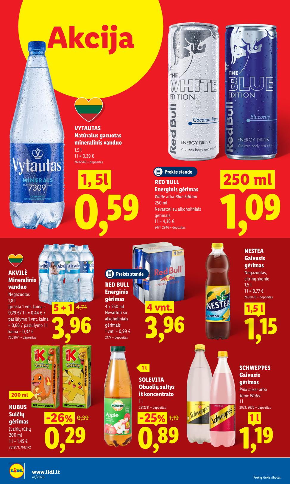 Naujausias LIDL kaininis katalogas 2026.10.05 - 2026.10.11