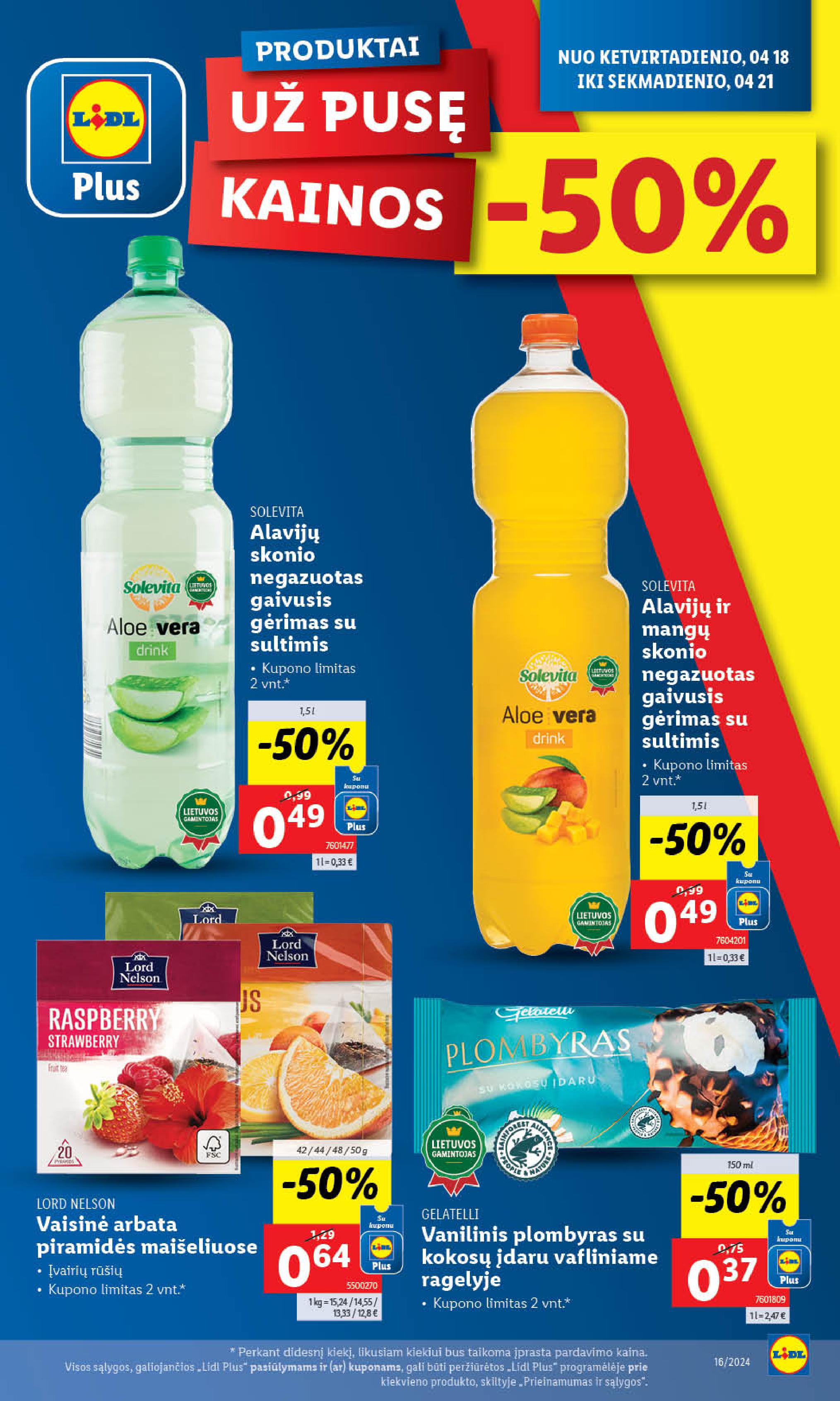 Naujausias LIDL kaininis katalogas 2024.04.15 - 2024.04.21