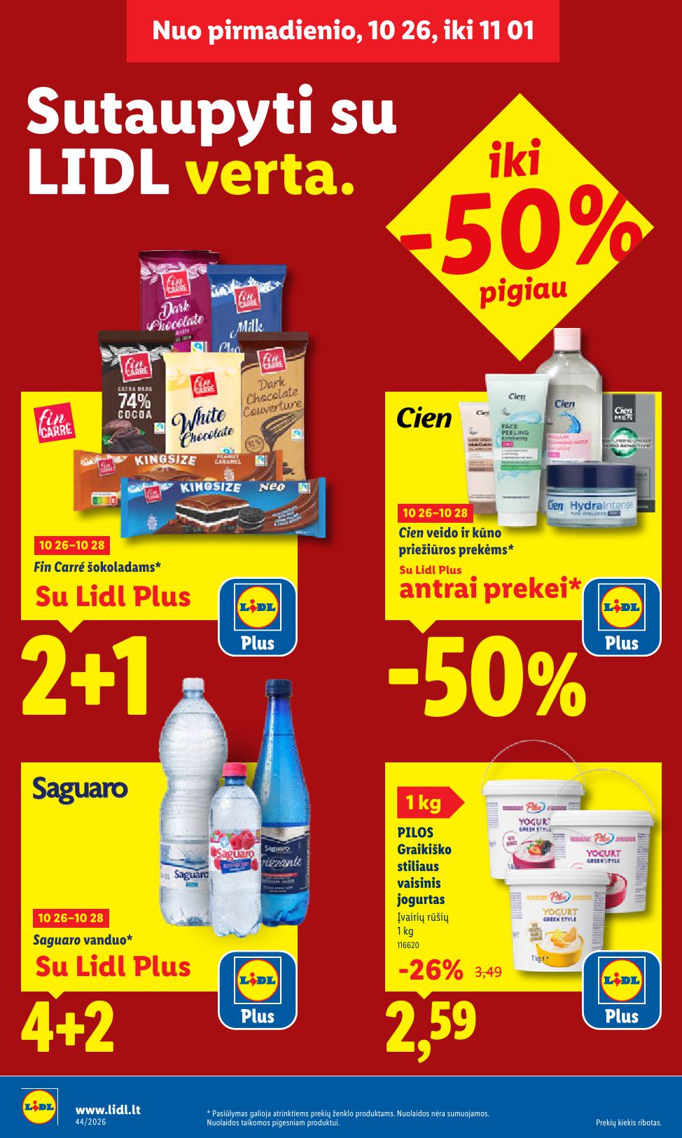 Naujausias LIDL kaininis katalogas 2026.10.26 - 2026.11.01