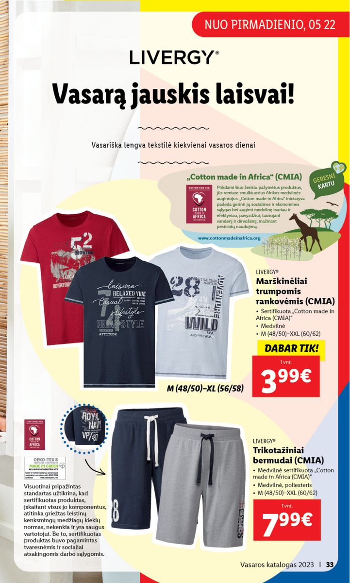 LIDL Vasaros katalogas 2023