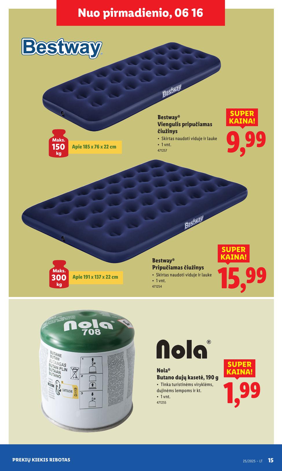 LIDL ne maisto prekių leidinys 2025.06.16 - 2025.06.22
