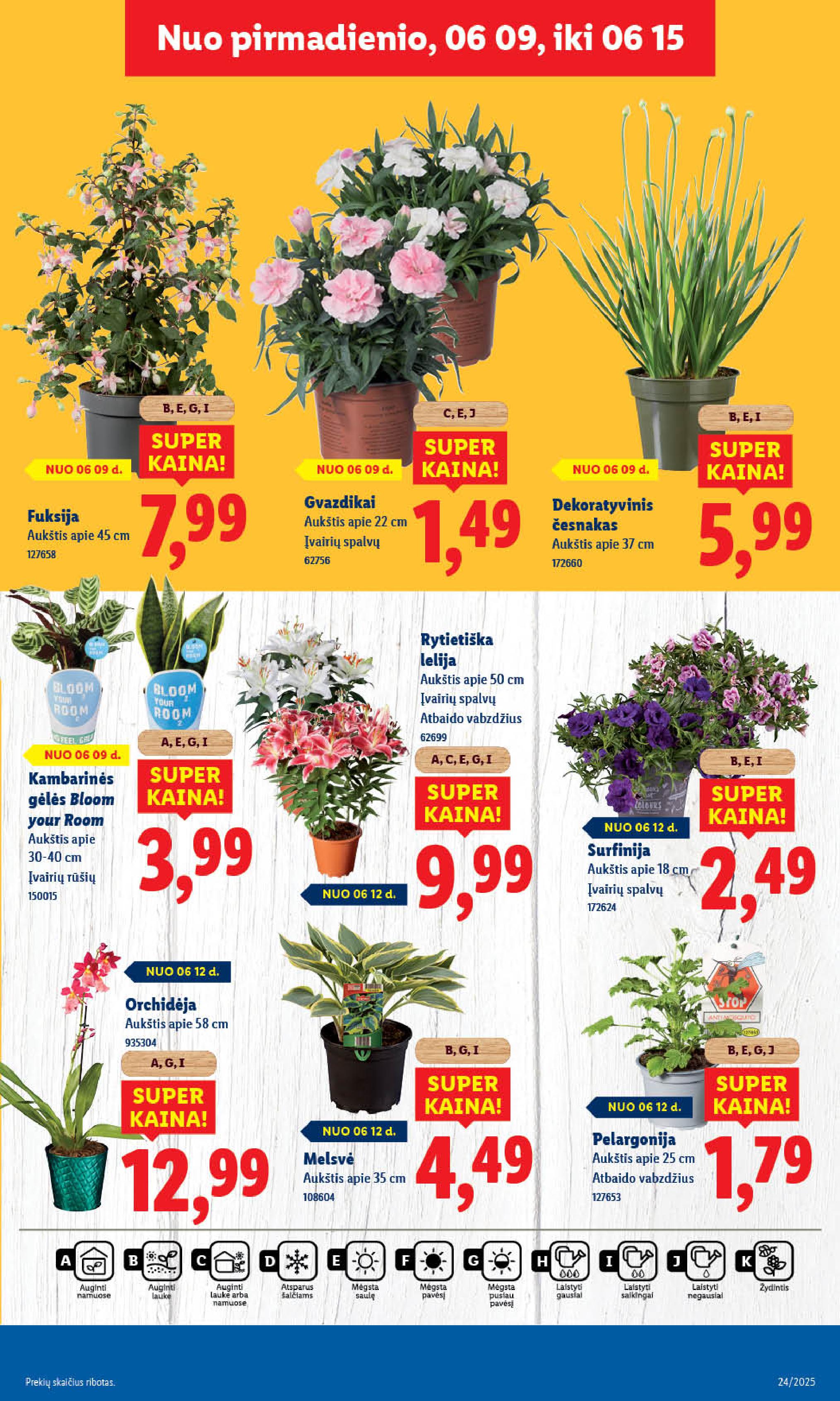 LIDL akcijų ir nuolaidų leidinys 2025.06.09 - 2025.06.15