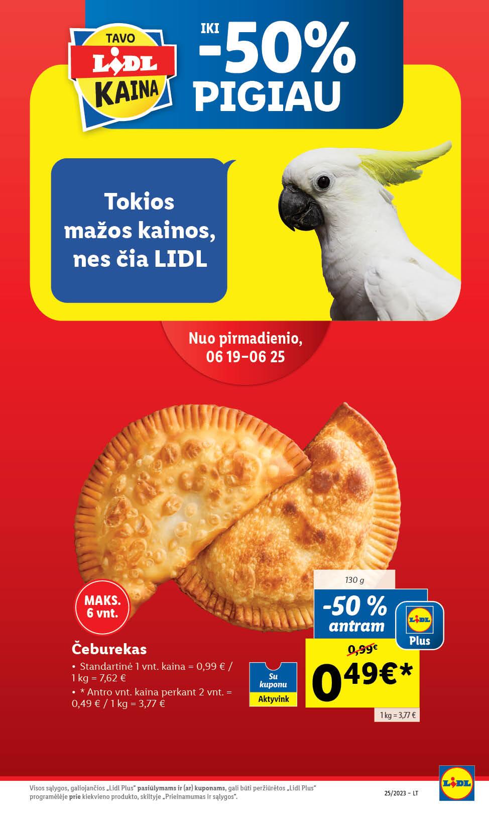 Naujausias LIDL kaininis katalogas 2023.06.19 - 2023.06.25