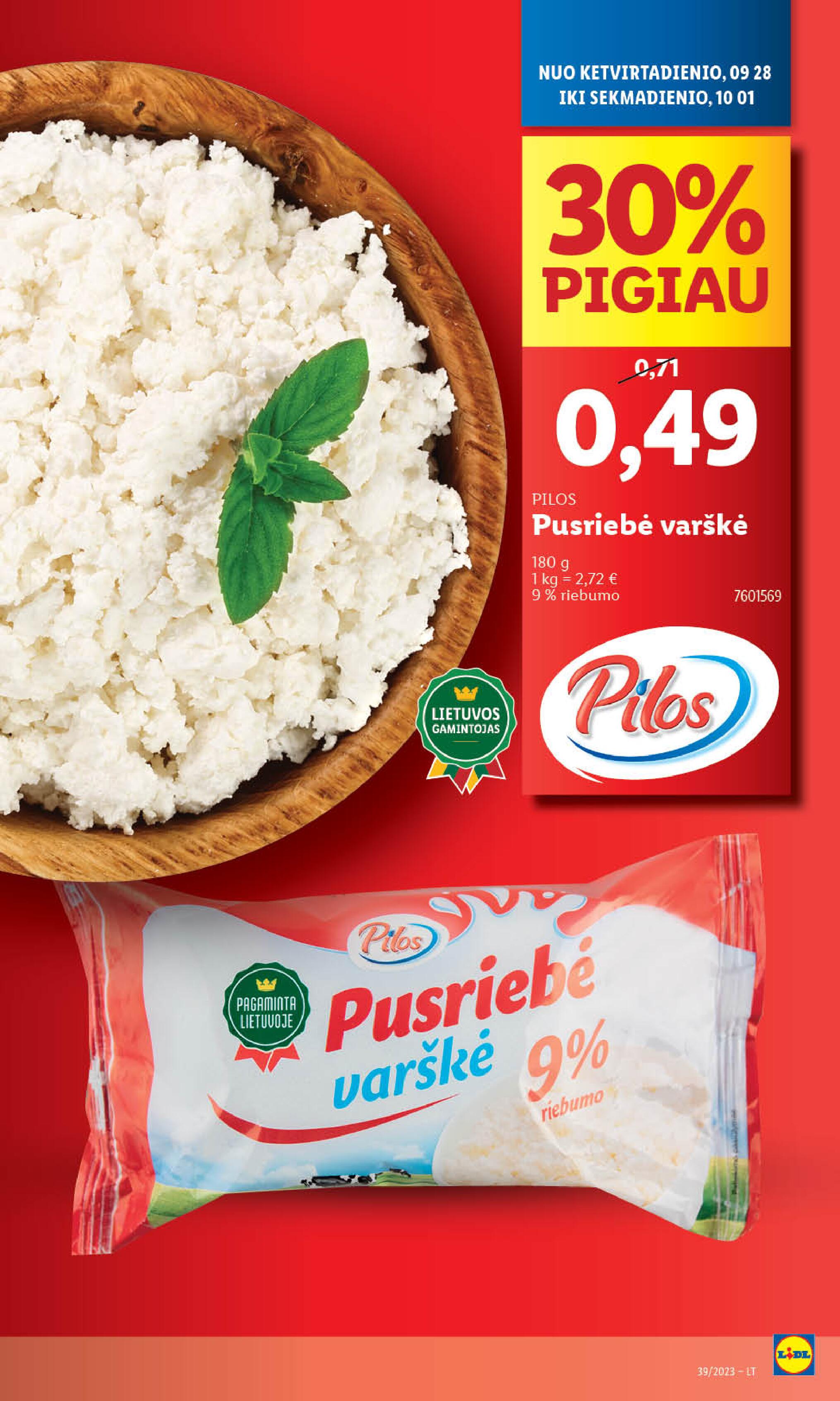 Naujausias LIDL kaininis katalogas 2023.09.25 - 2023.10.01