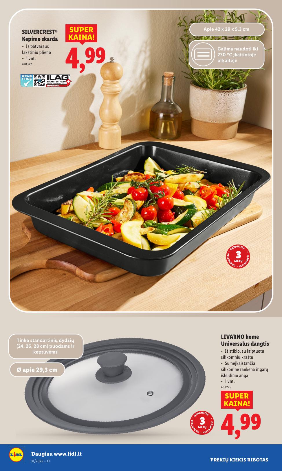 LIDL ne maisto prekių leidinys 2025.07.28 - 2025.08.03