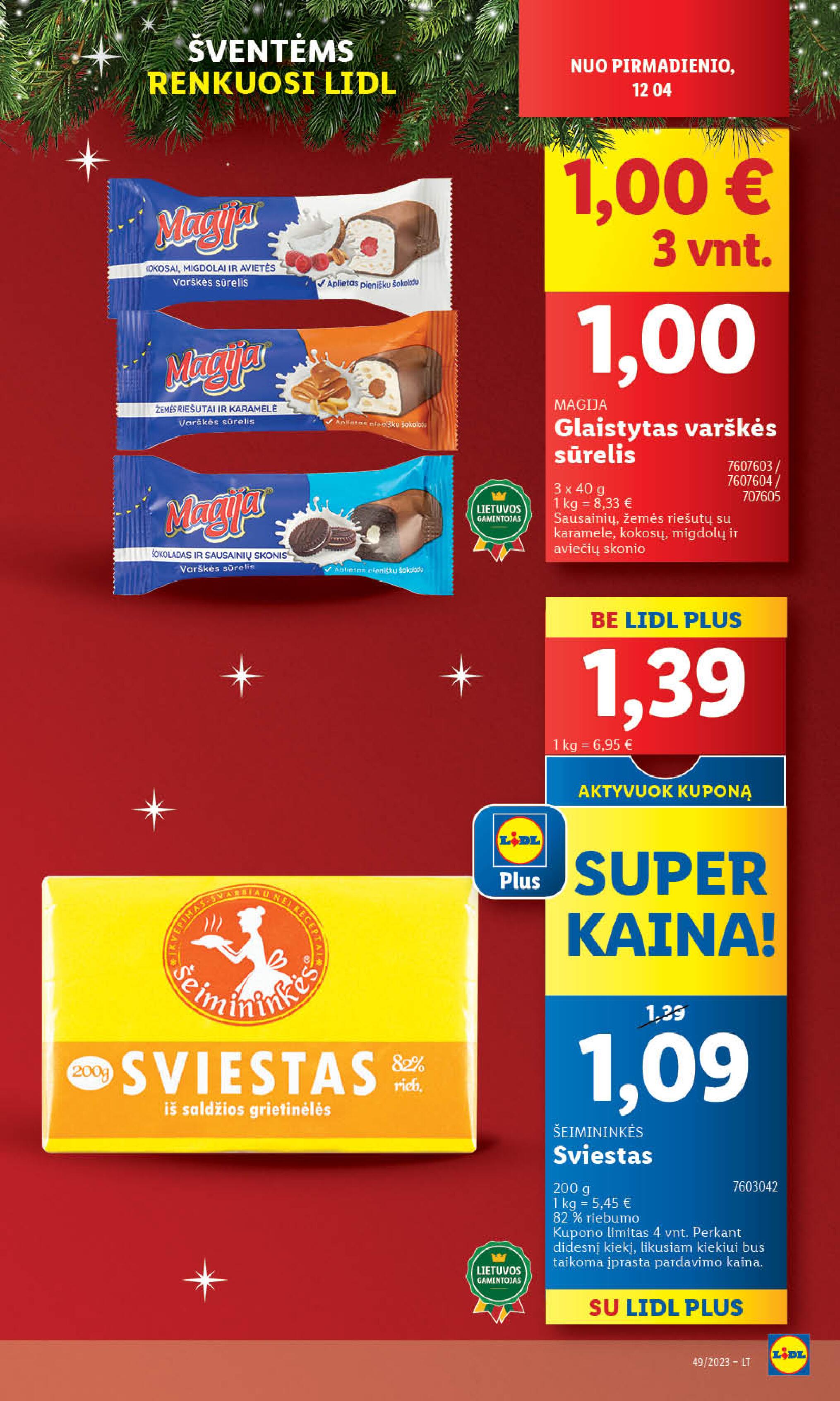 Naujausias LIDL kaininis katalogas 2023.12.04 - 2023.12.10