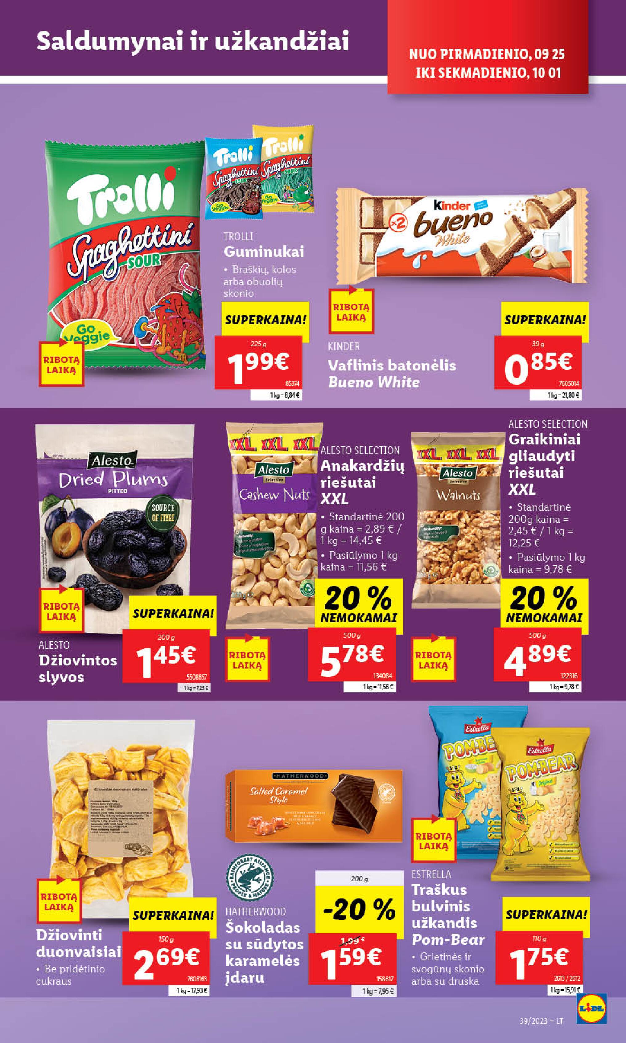 Naujausias LIDL kaininis katalogas 2023.09.25 - 2023.10.01