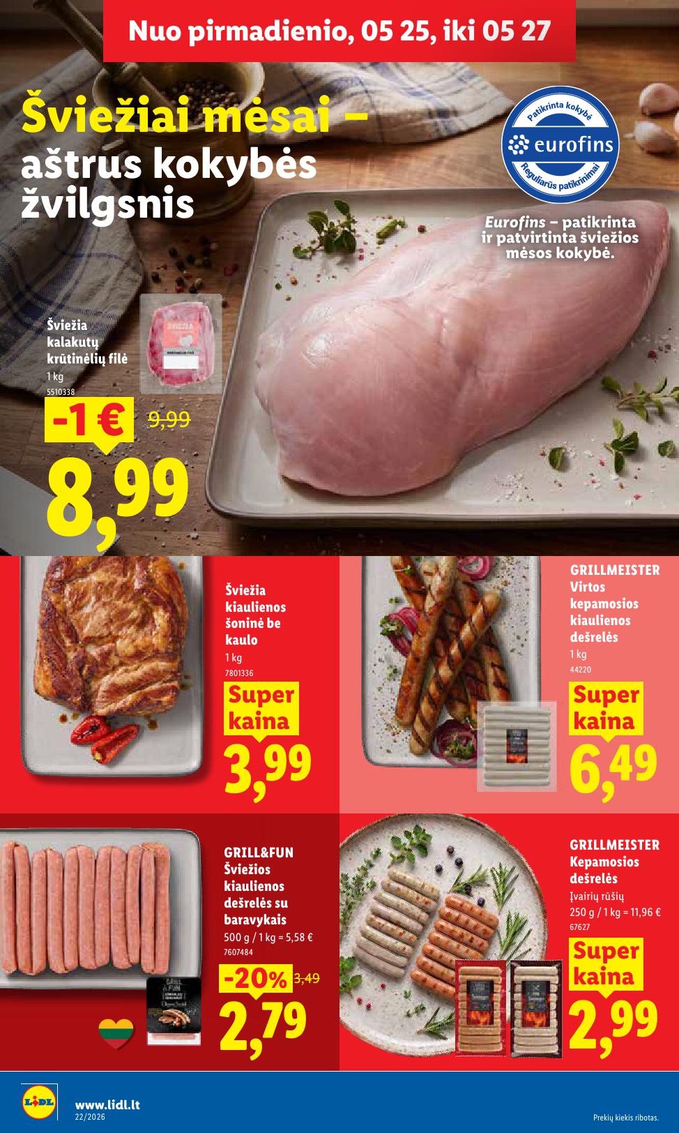 Naujausias LIDL kaininis katalogas 2026.05.25 - 2026.05.31
