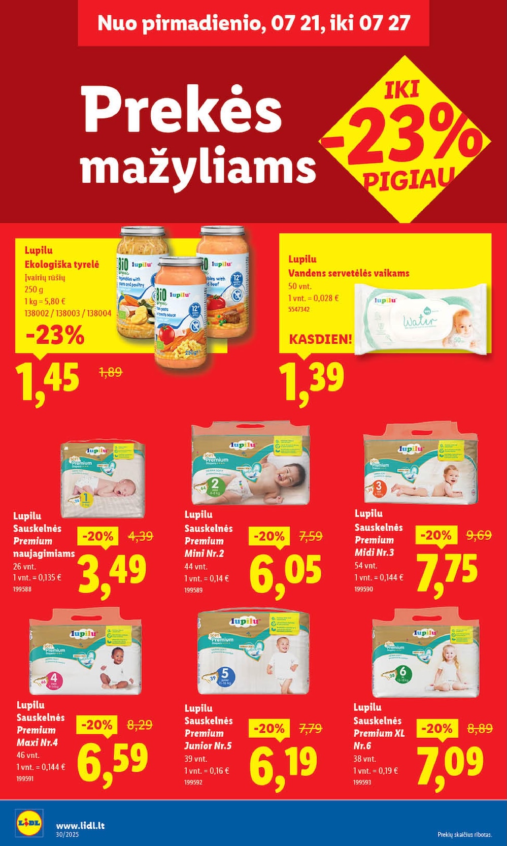 Naujausias LIDL kaininis katalogas 2025.07.21 - 2025.07.27