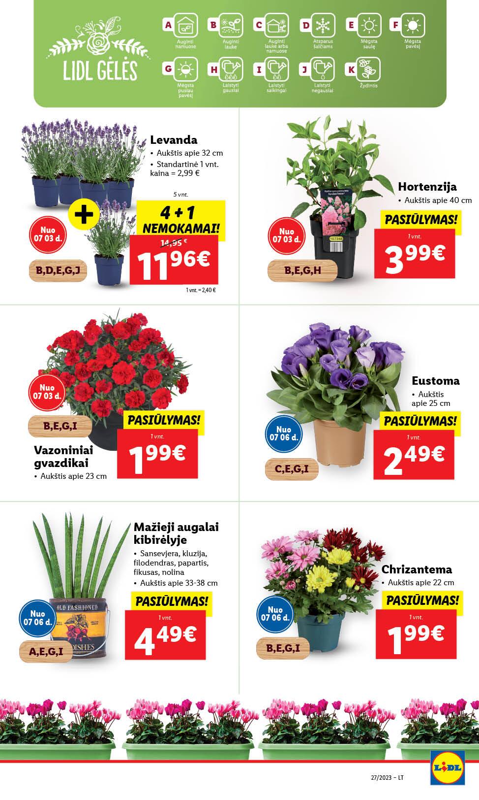 Naujausias LIDL kaininis katalogas 2023.07.03 - 2023.07.09