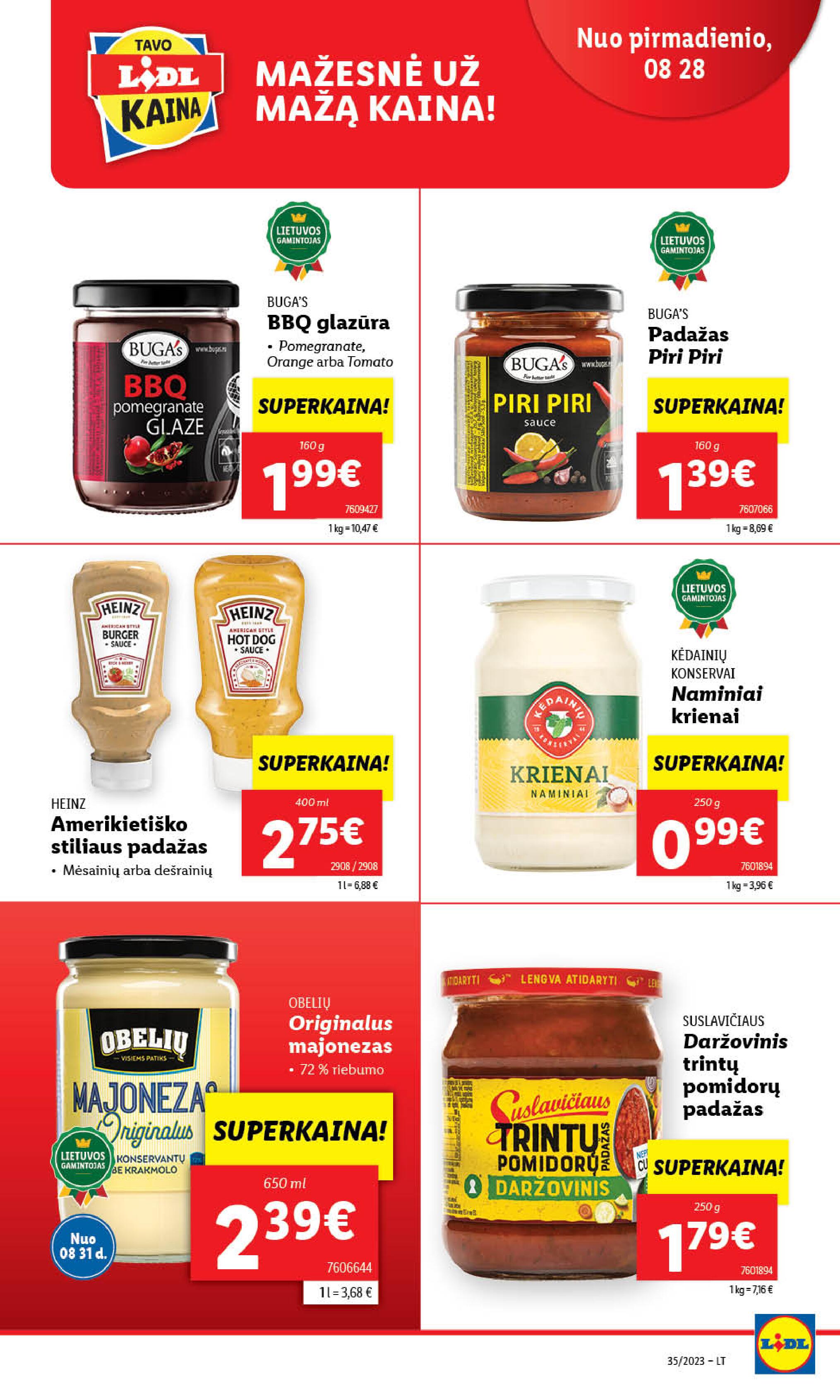 Naujausias LIDL kaininis katalogas 2023.08.28 - 2023.09.03