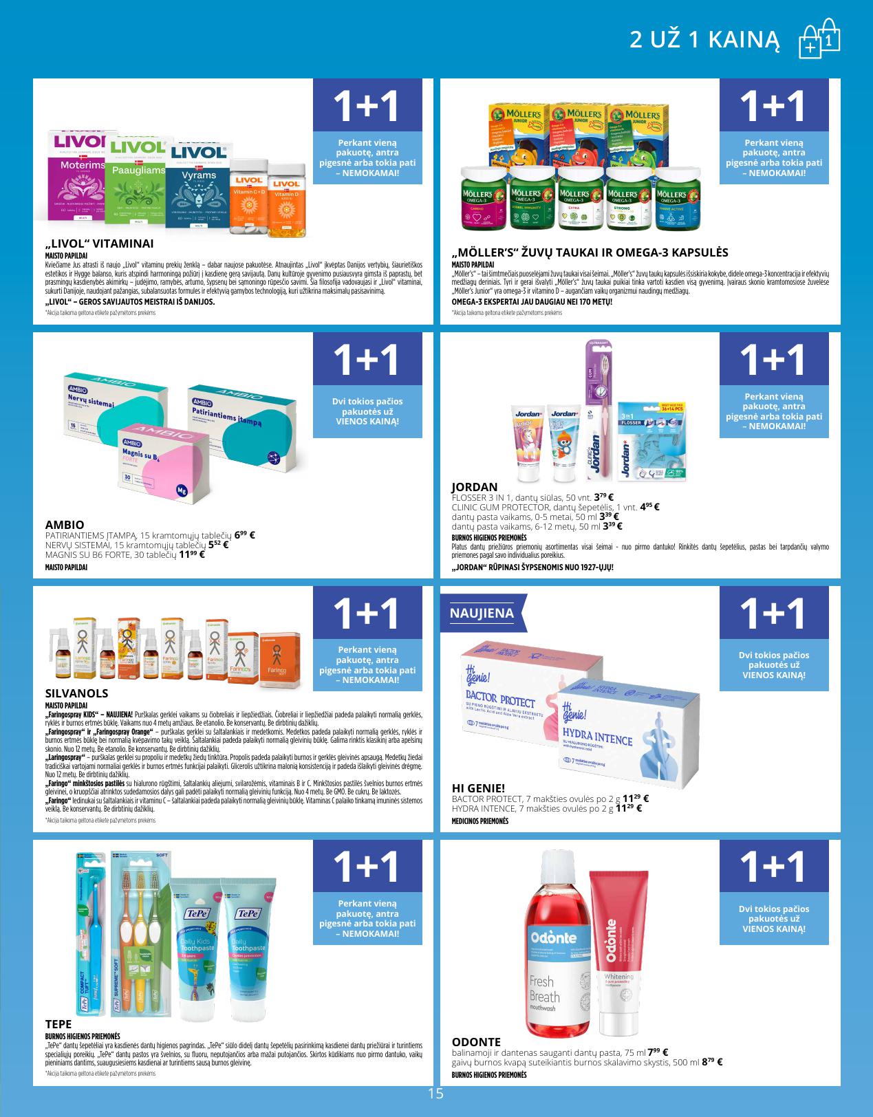 NORFOS vaistinės akcijų ir nuolaidų leidinys 2026.03.01 - 2026.03.31