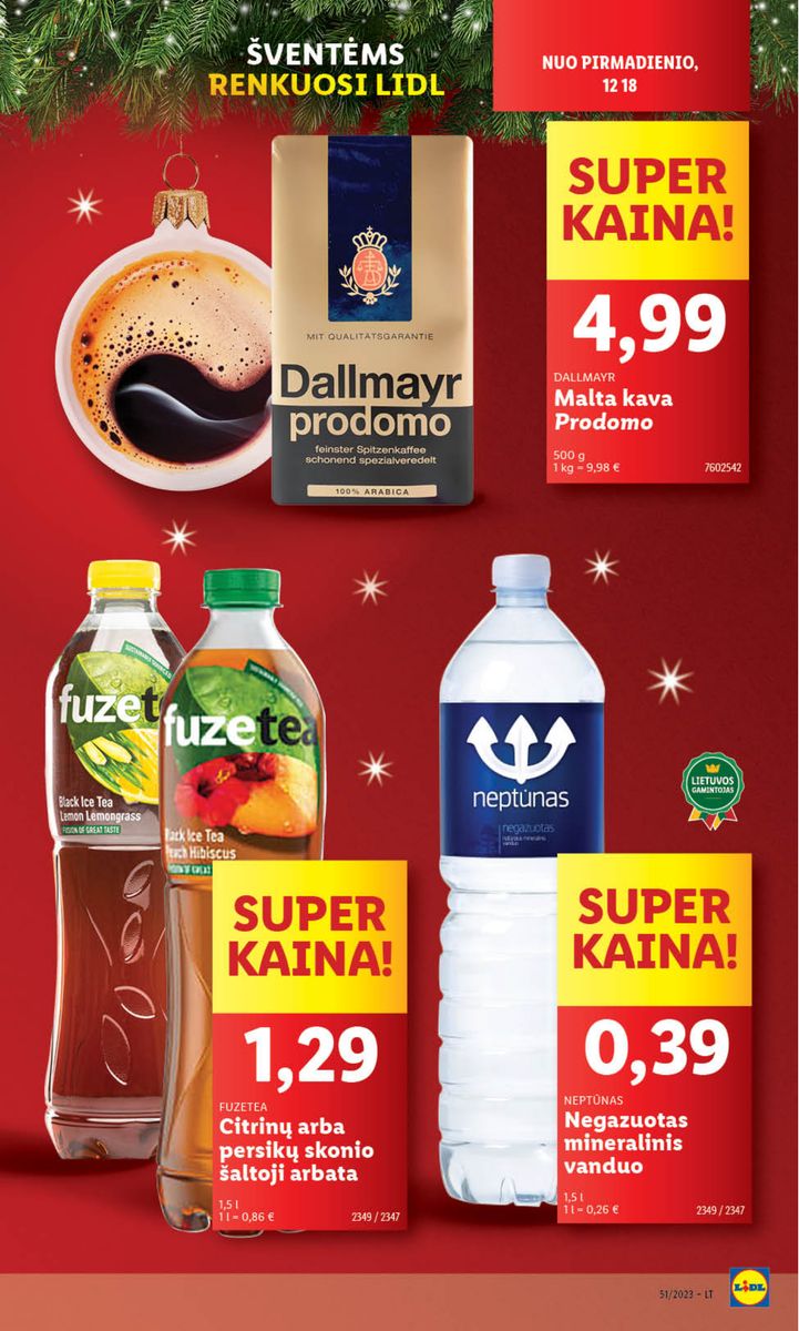 Naujausias LIDL kaininis katalogas 2023.12.18 - 2023.12.24