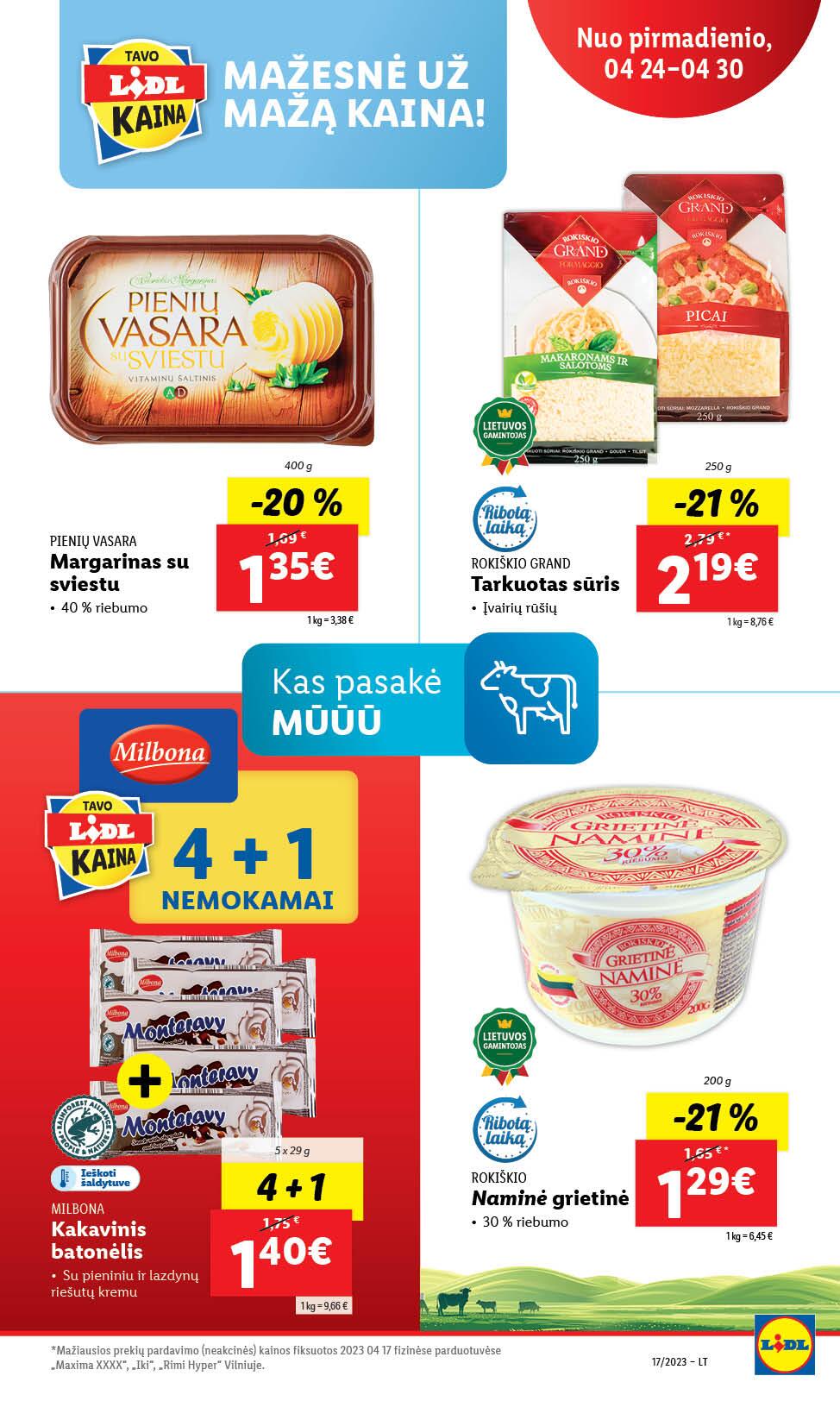 Naujausias LIDL kaininis katalogas 2023.04.24 - 2023.04.30