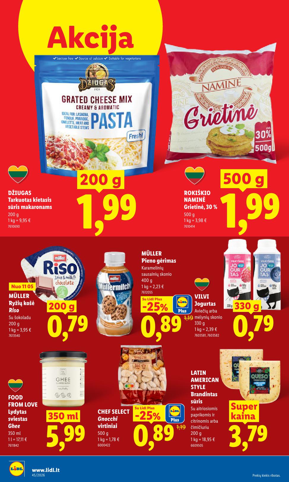 Naujausias LIDL kaininis katalogas 2026.11.02 - 2026.11.08