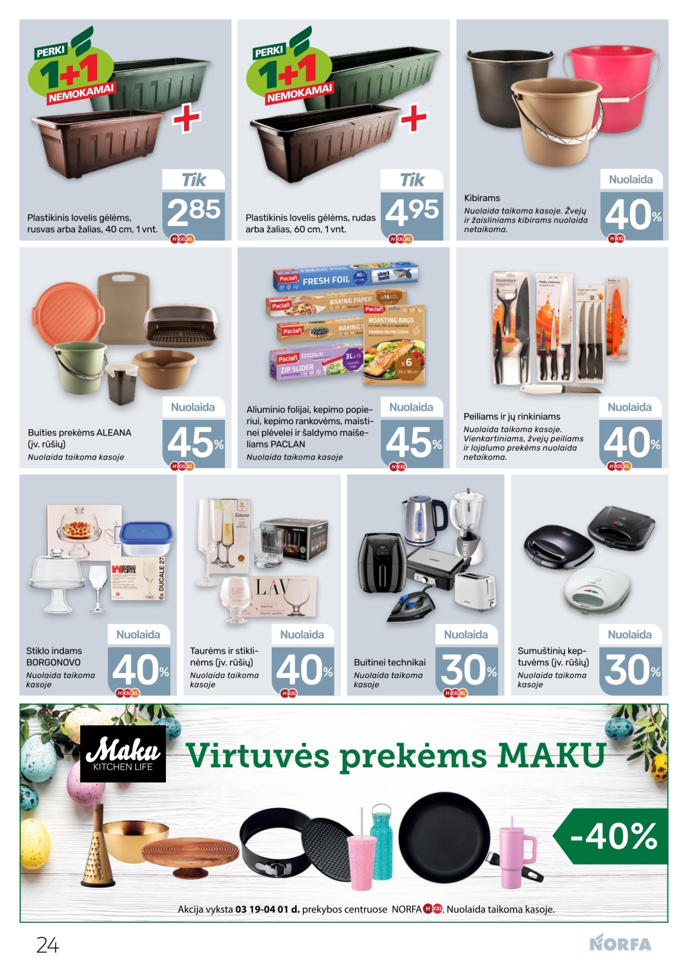 Naujausias NORFA kaininis katalogas 2026.03.19 - 2026.04.01