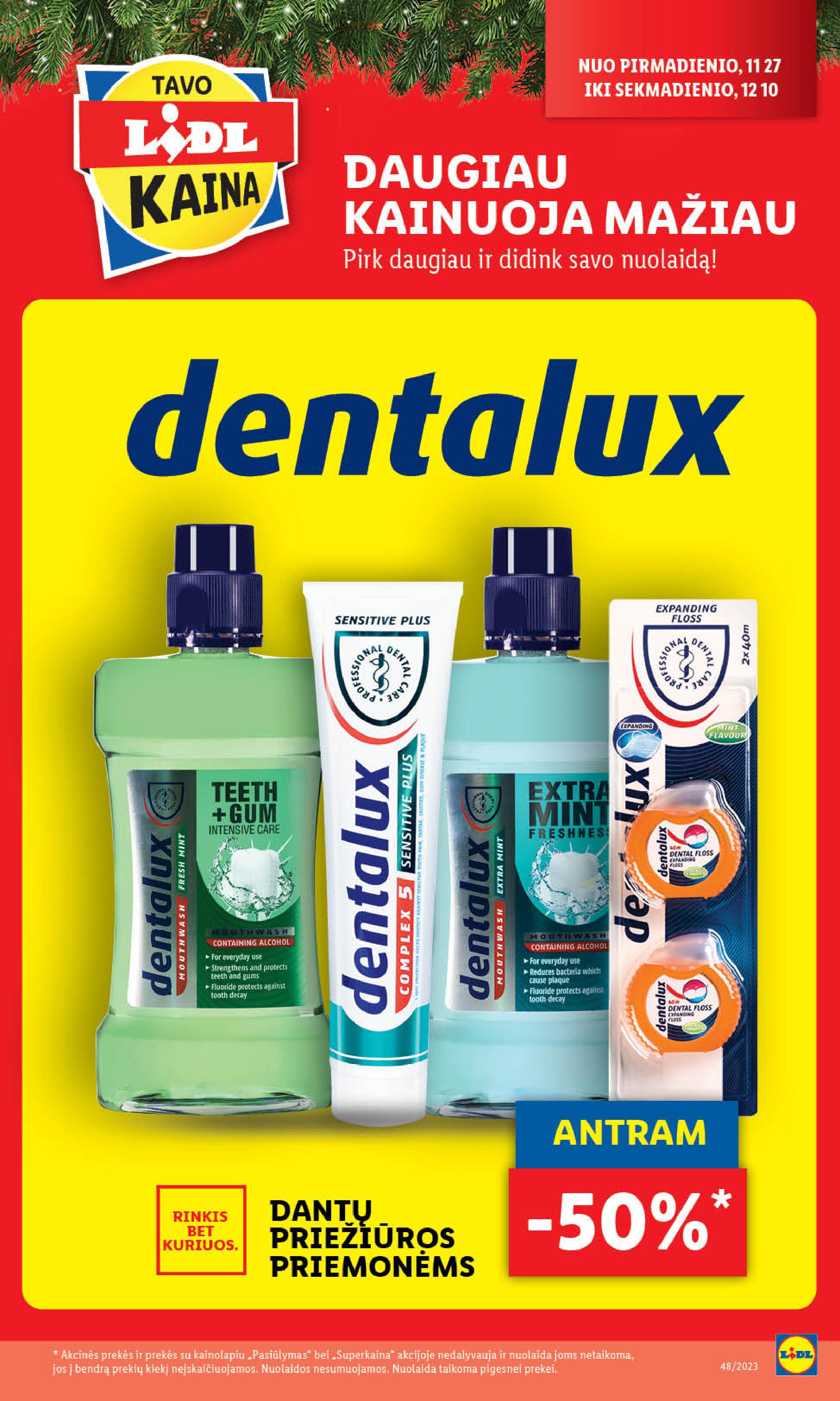 LIDL maisto prekių leidinukas nuo ketvirtadienio 11.30 - 12.03