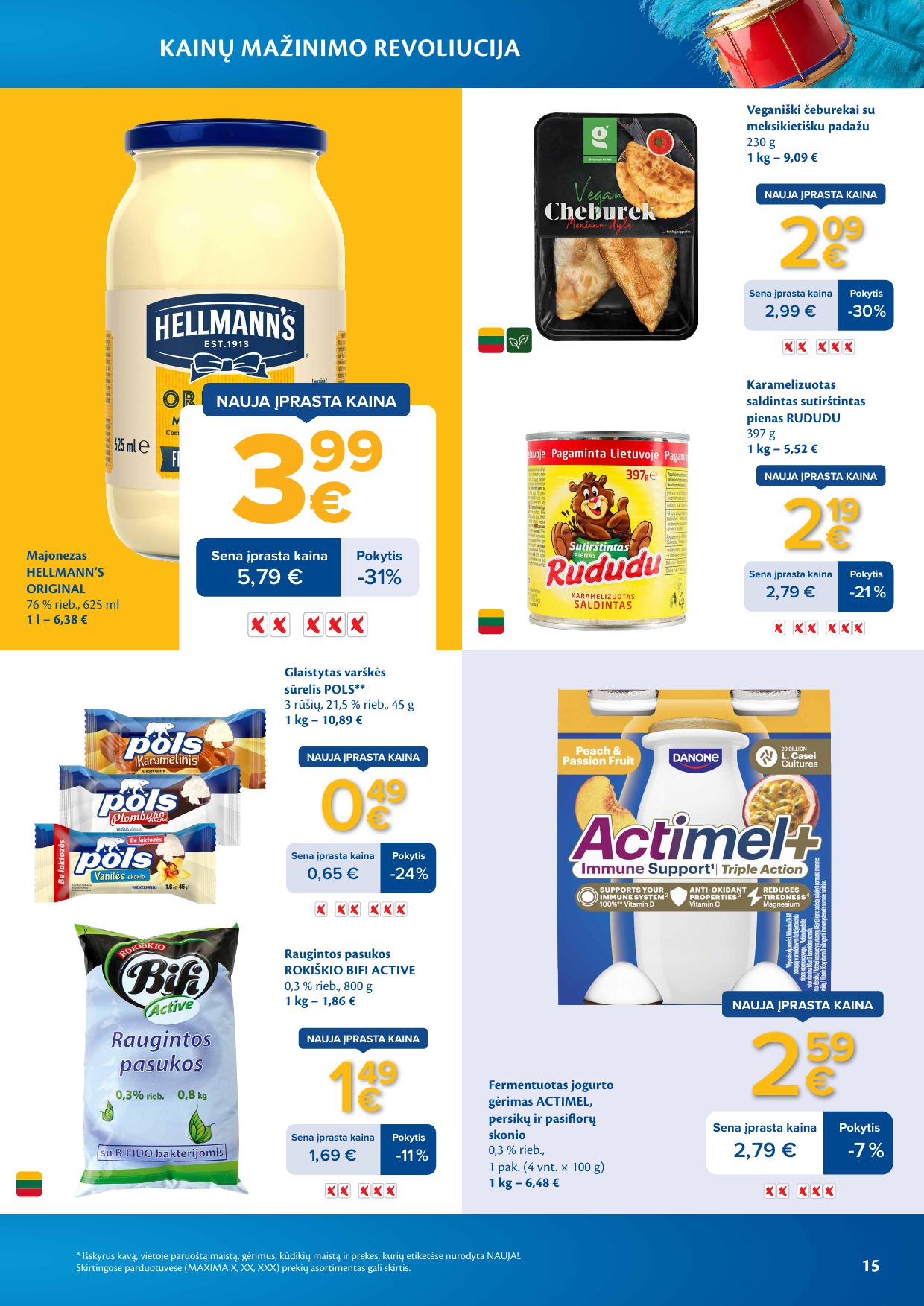 MAXIMA nuolaidų leidinys "Kainų mažinimo revoliucija" 2026.03.03 - 2026.03.09