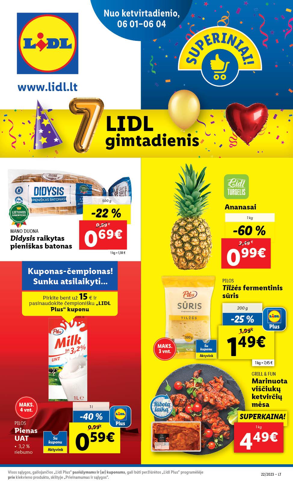 Naujausias LIDL kaininis katalogas 2023.05.29 - 2023.06.04