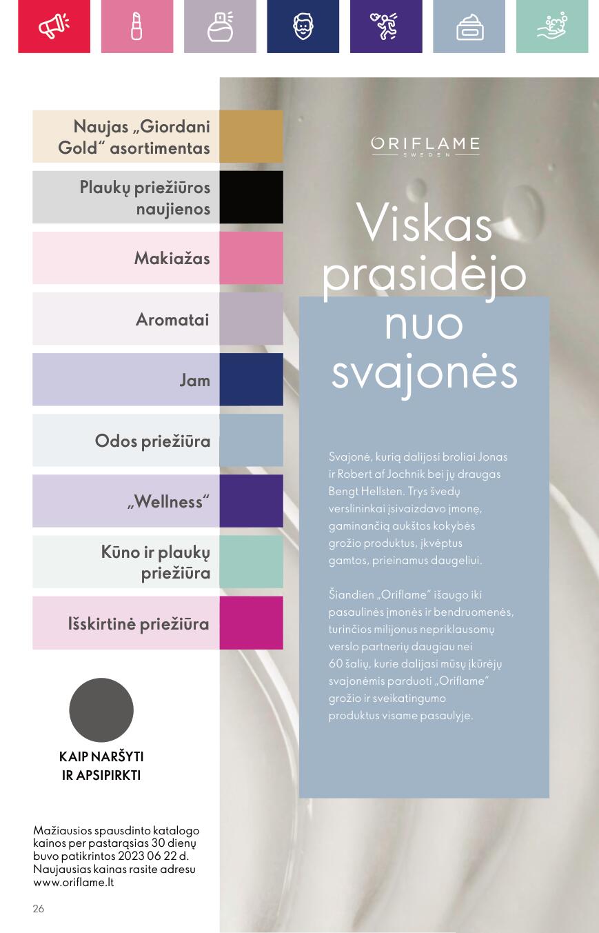 Naujas ORIFLAME katalogas galioja 2023.09.13 - 2023.10.03