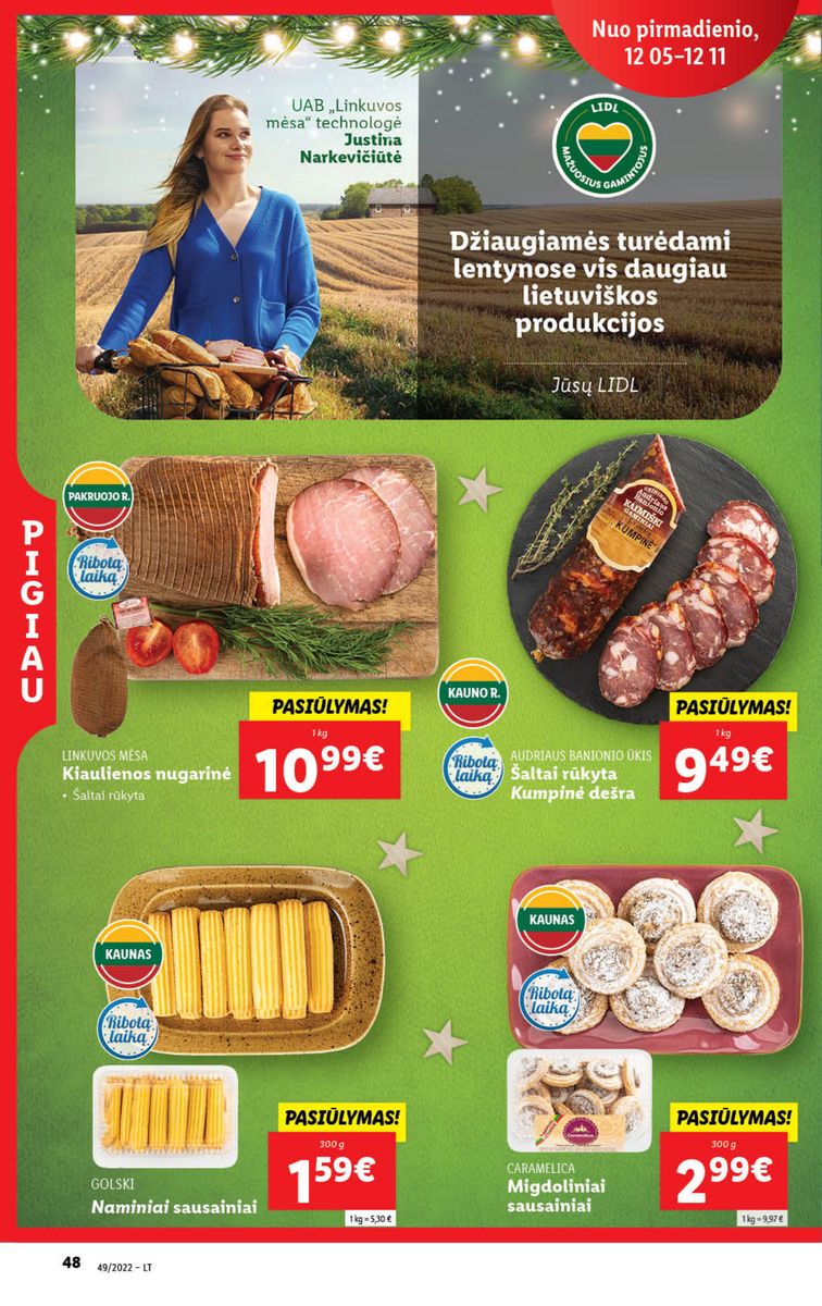 Naujausias LIDL kaininis katalogas 2022.12.05 - 2022.12.11