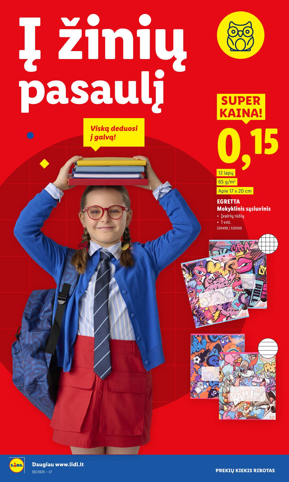 LIDL ne maisto prekių leidinys 2025.07.21 - 2025.07.27