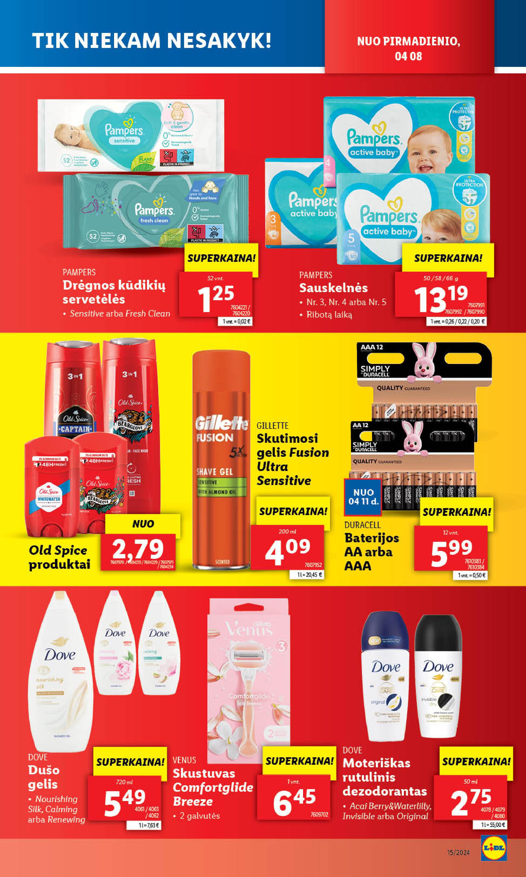 Naujausias LIDL kaininis katalogas 2024.04.08 - 2024.04.14