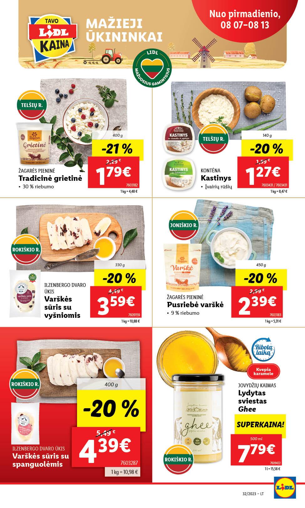 Naujausias LIDL kaininis katalogas 2023.08.07 - 2023.08.13