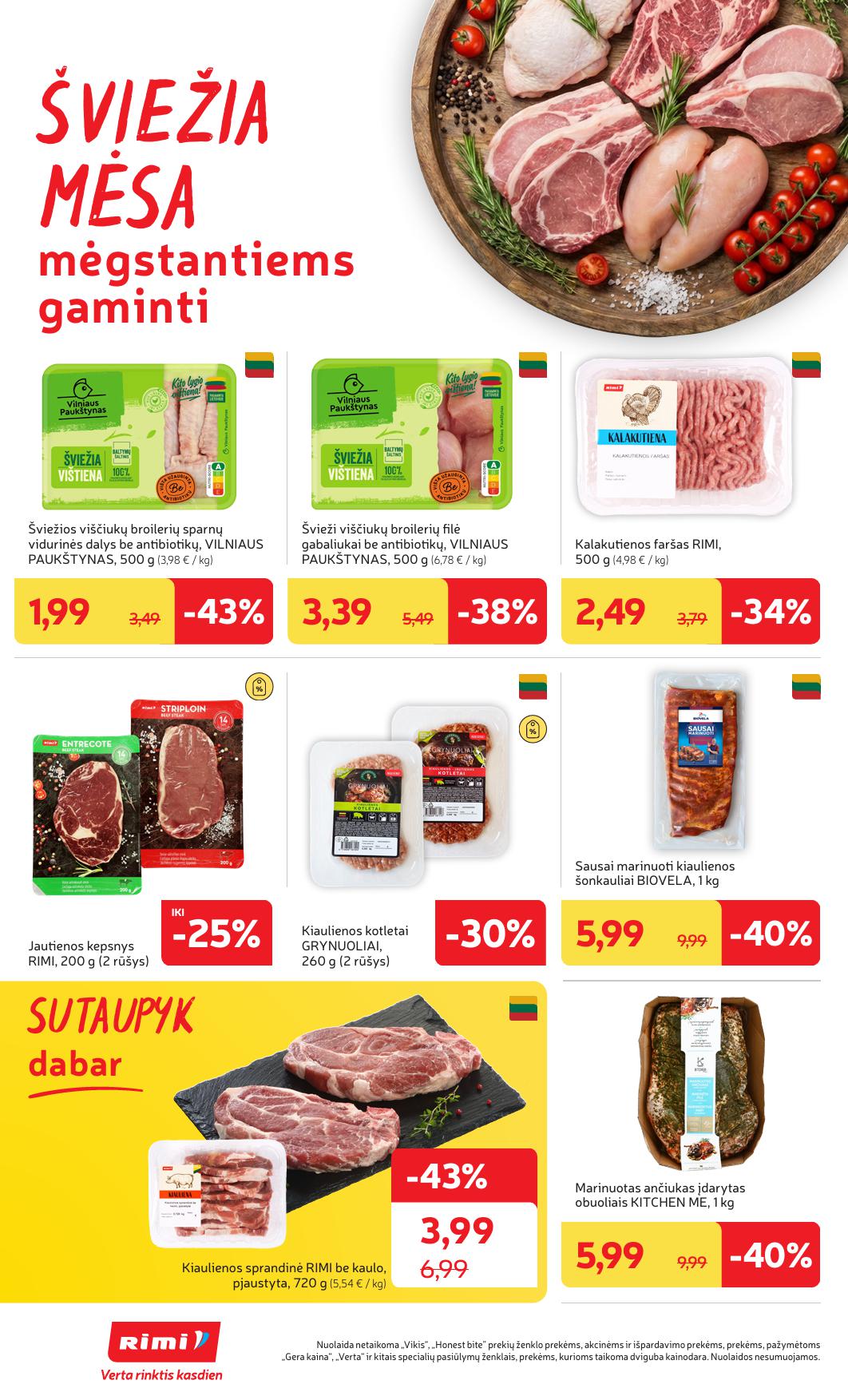 Naujausias RIMI kaininis katalogas 2026.02.24 - 2026.03.02