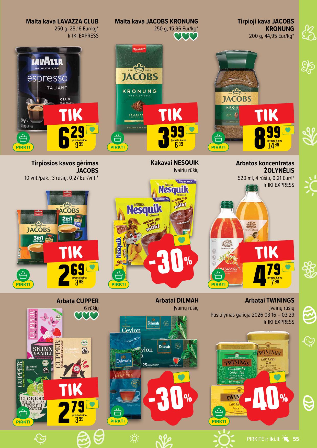 Naujausias IKI kaininis katalogas 2026.03.16 - 2026.03.22