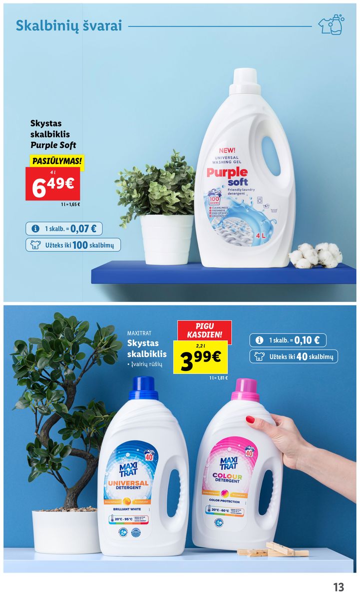LIDL švaros prekių katalogas "Švaros festivalis" galioja nuo 2023.02.09