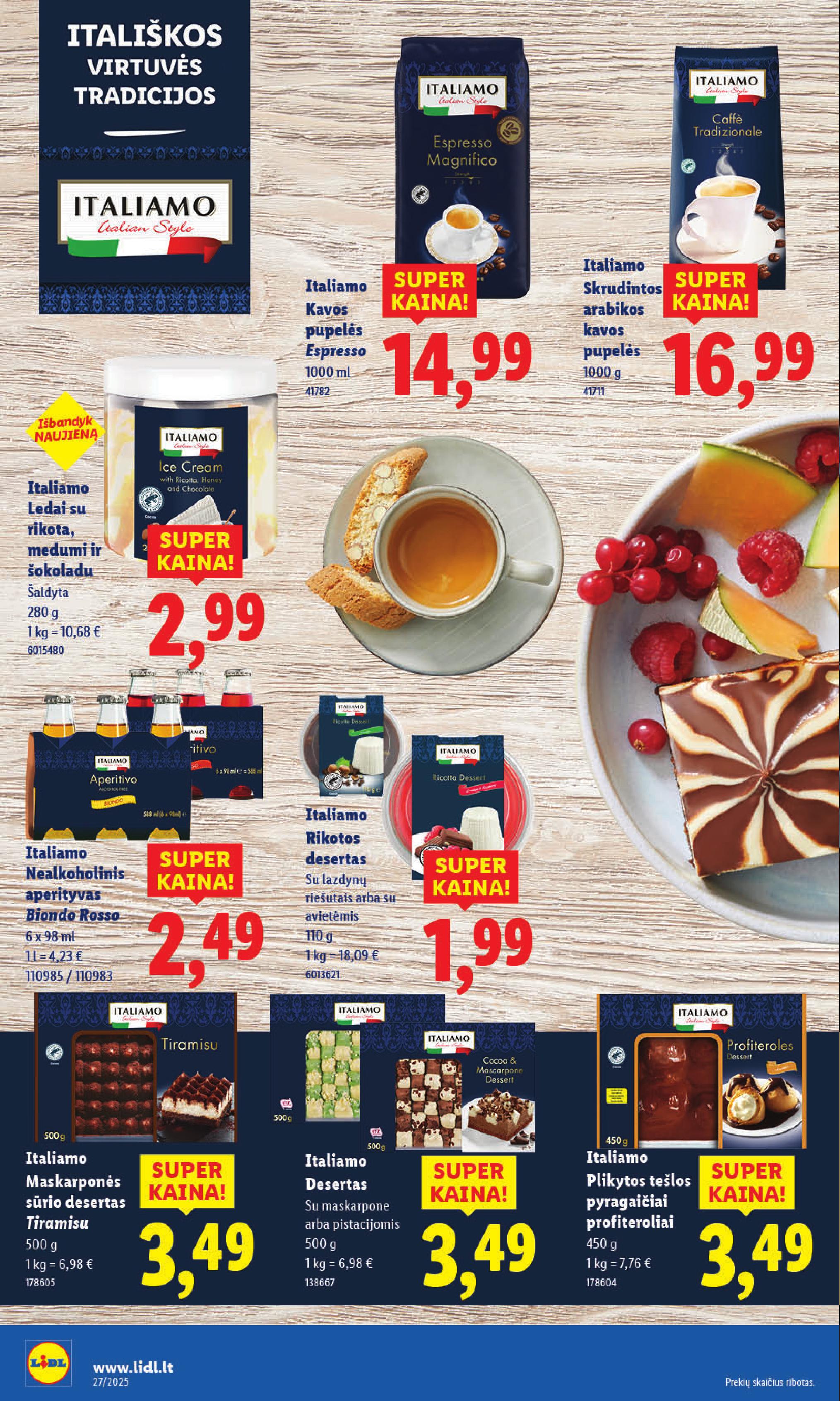 Naujausias LIDL kaininis katalogas 2025.06.30 - 2025.07.06
