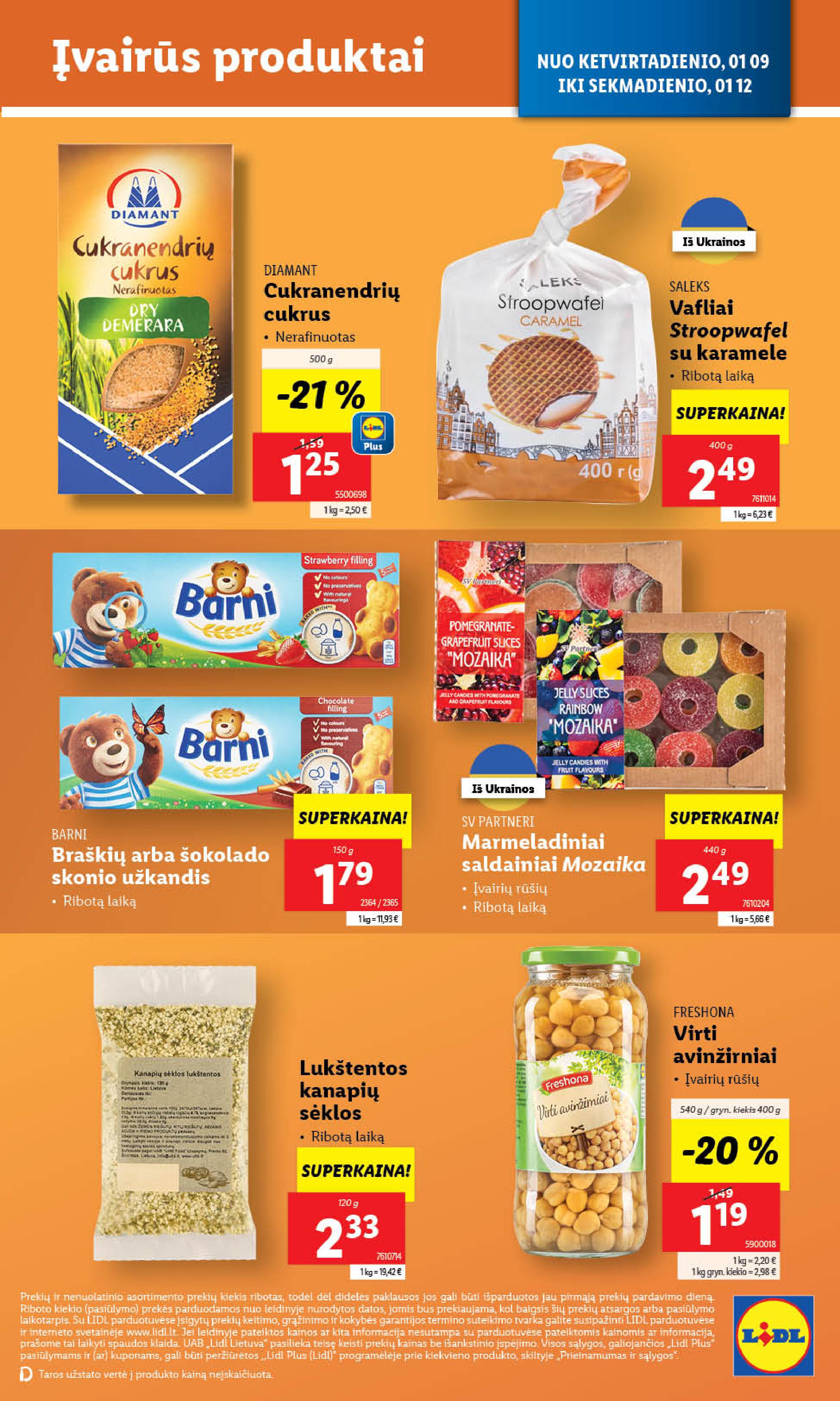 Naujausias LIDL kaininis katalogas 2025.01.06 - 2025.01.12