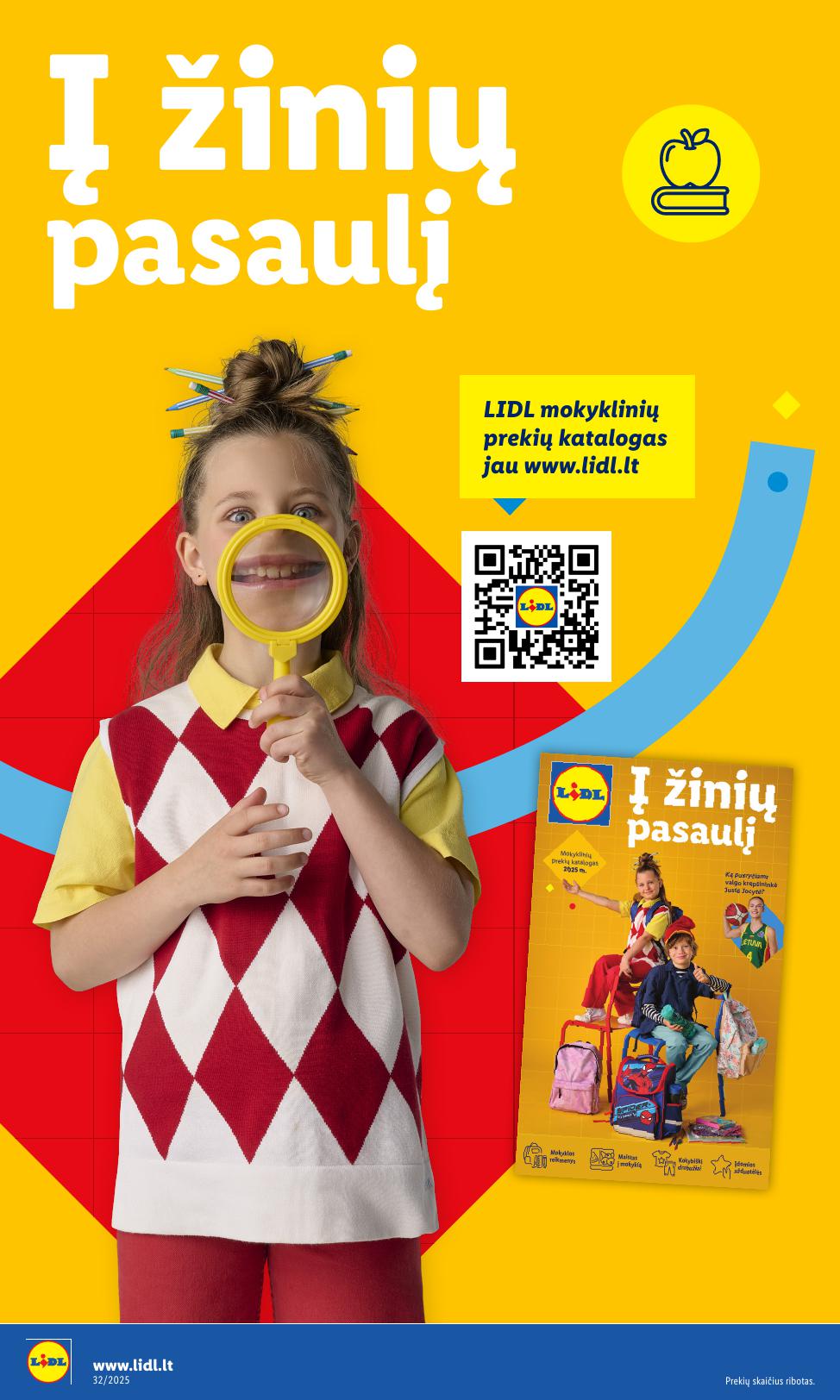 LIDL ne maisto prekių leidinys 2025.08.04 - 2025.08.10